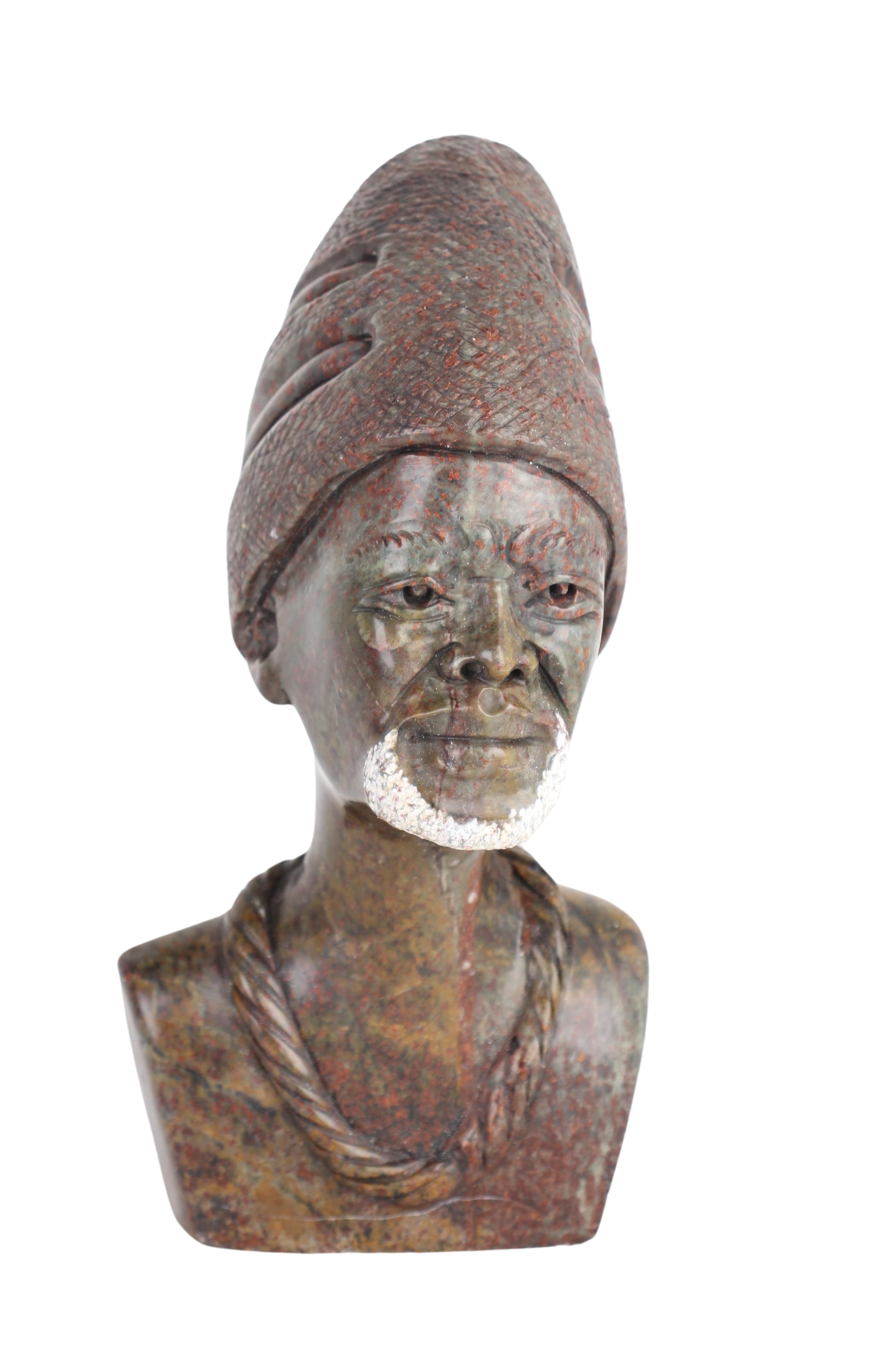 Shona Tribe Fruit Serpentine Bust ~10.2" Tall (New 2024)