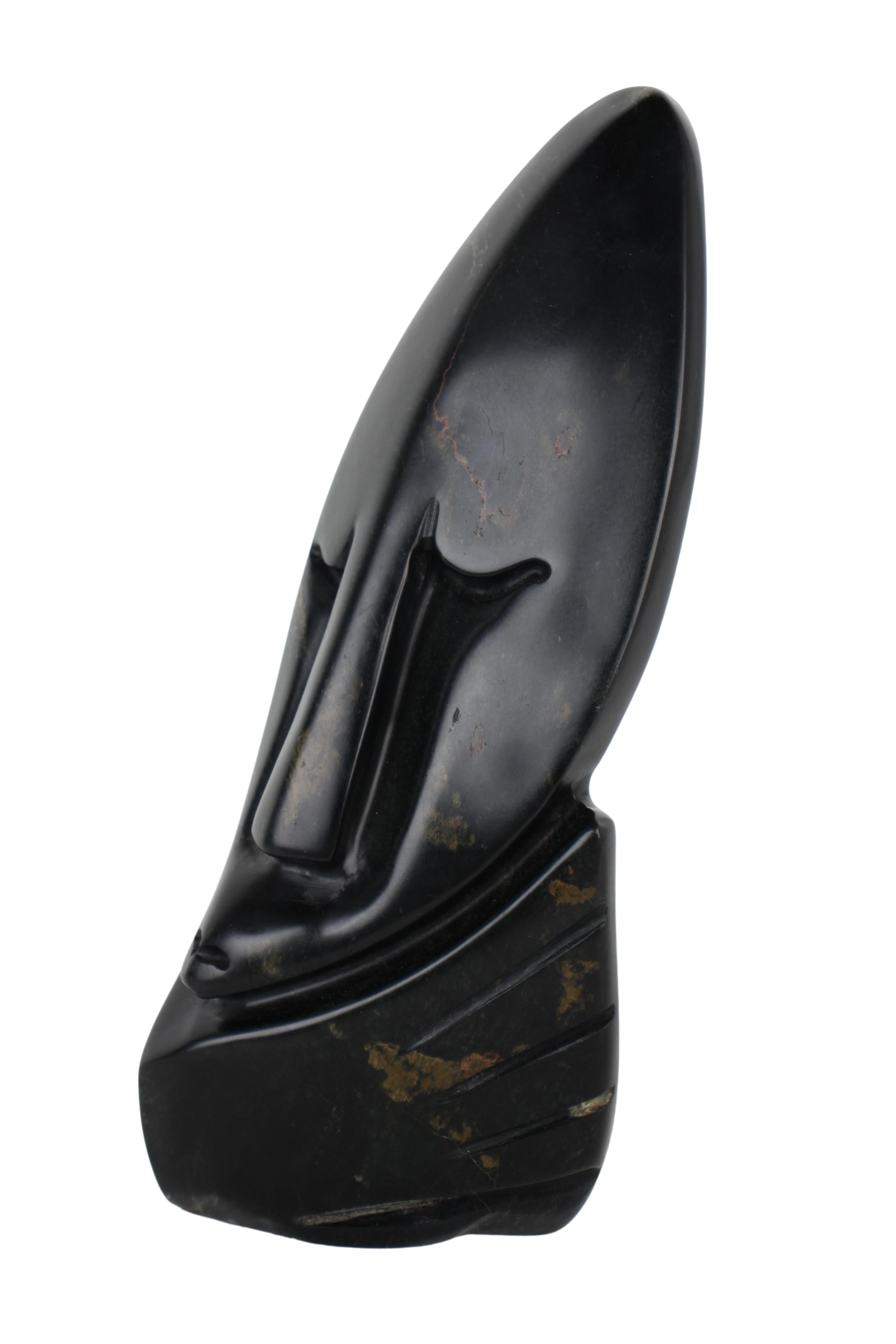 Shona Tribe Fruit Serpentine Thinker ~11.4" Tall (New 2024) - Shona Stone