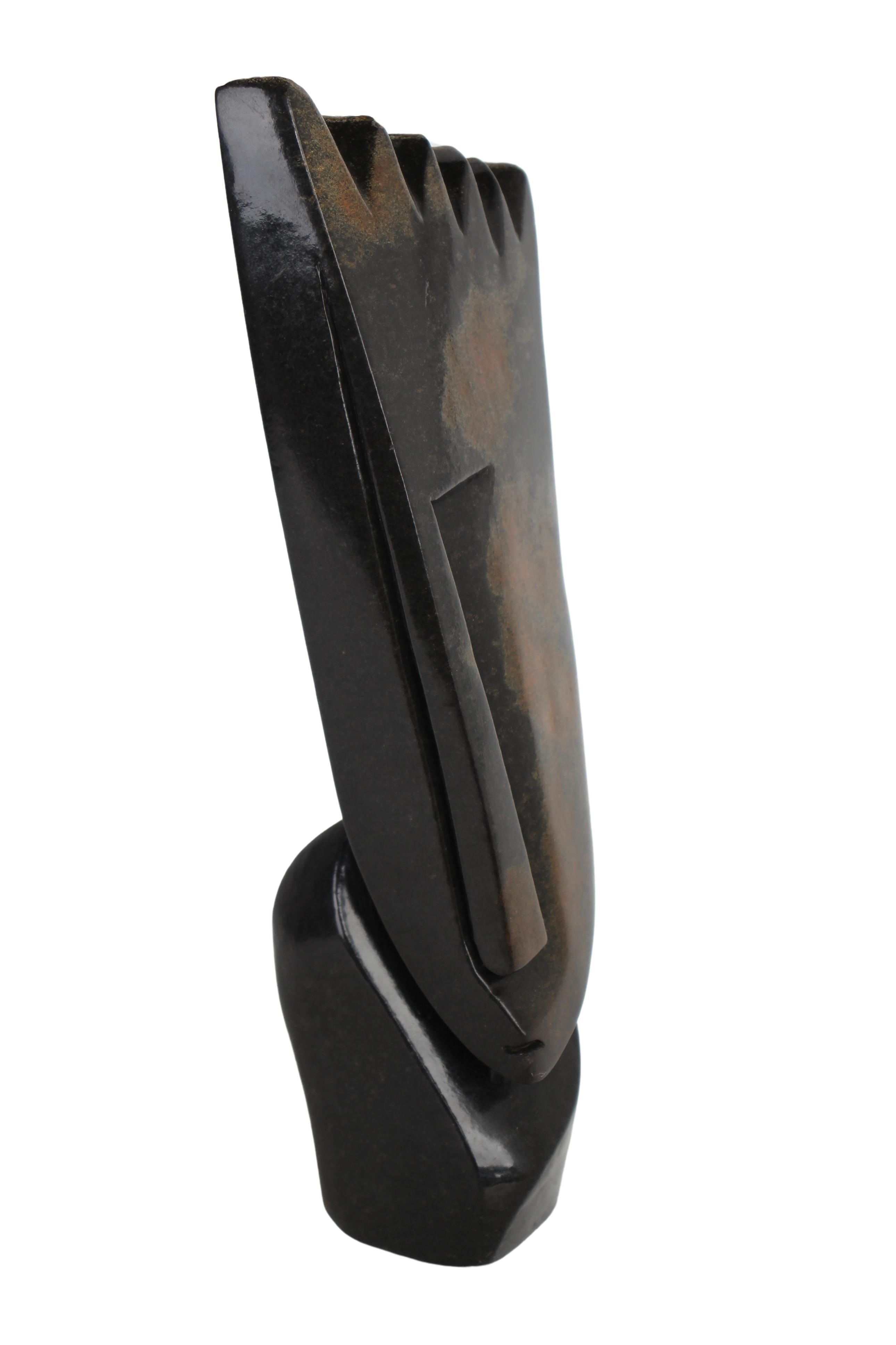 Shona Tribe Fruit Serpentine Thinker ~13.8" Tall (New 2024) - Shona Stone