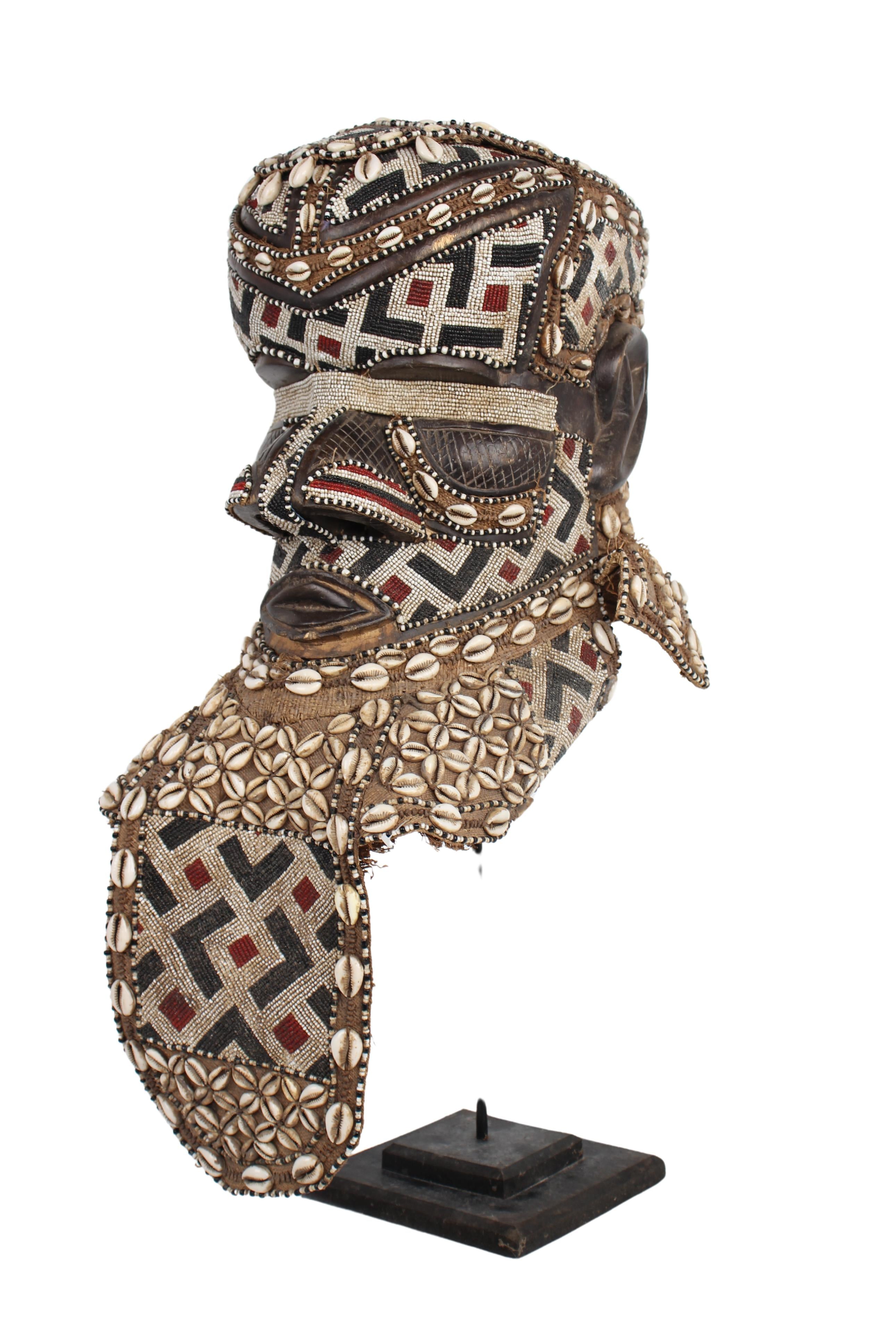 Kuba/Bakuba Tribe Mask ~24.4" Tall (New 2024) - West African Artifacts