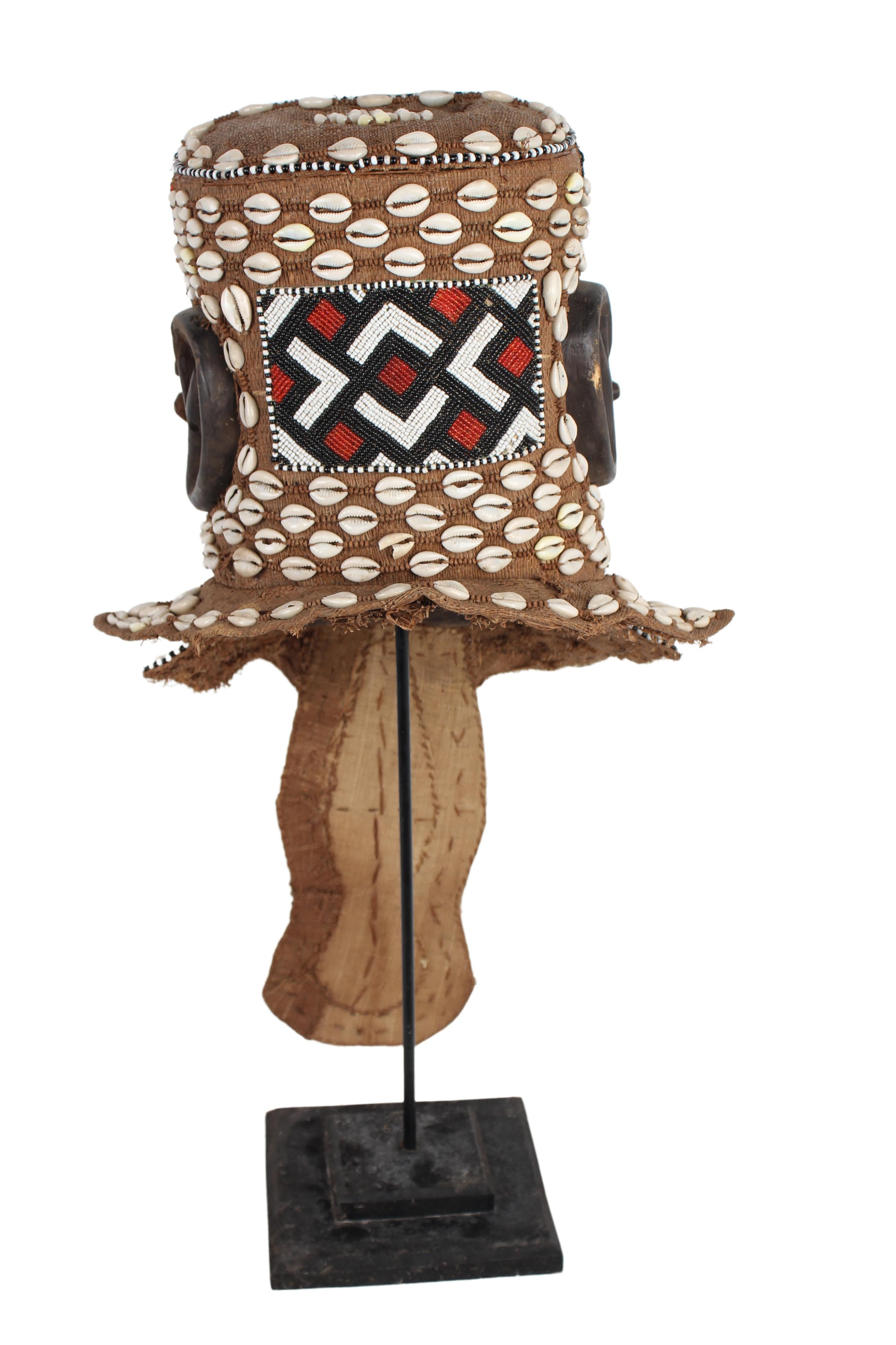 Kuba/Bakuba Tribe Mask ~25.6" Tall (New 2024) - West African Artifacts