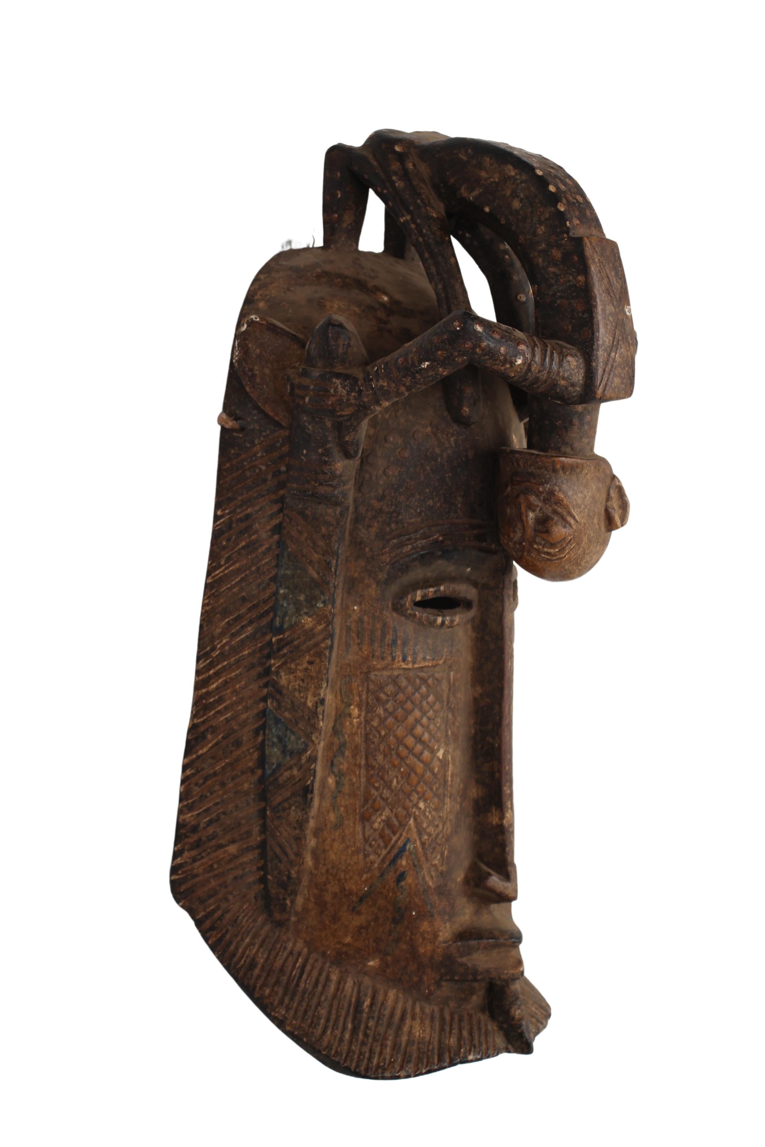 Dogon Tribe Mask ~18.3" Tall (New 2024) - West African Artifacts