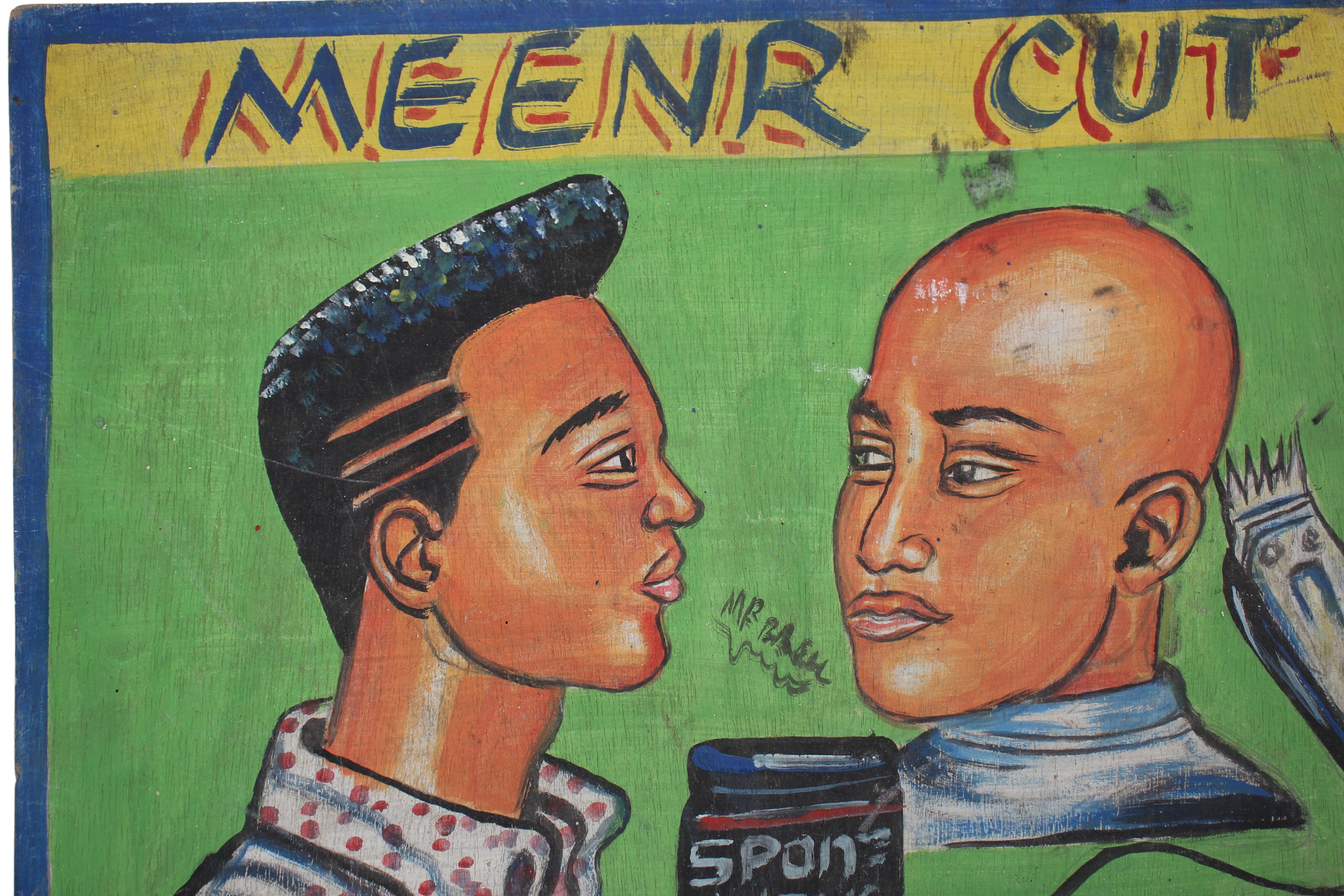 Baule Tribe Hairdresser Posters ~15.7" Tall (New 2024) - West African Artifacts