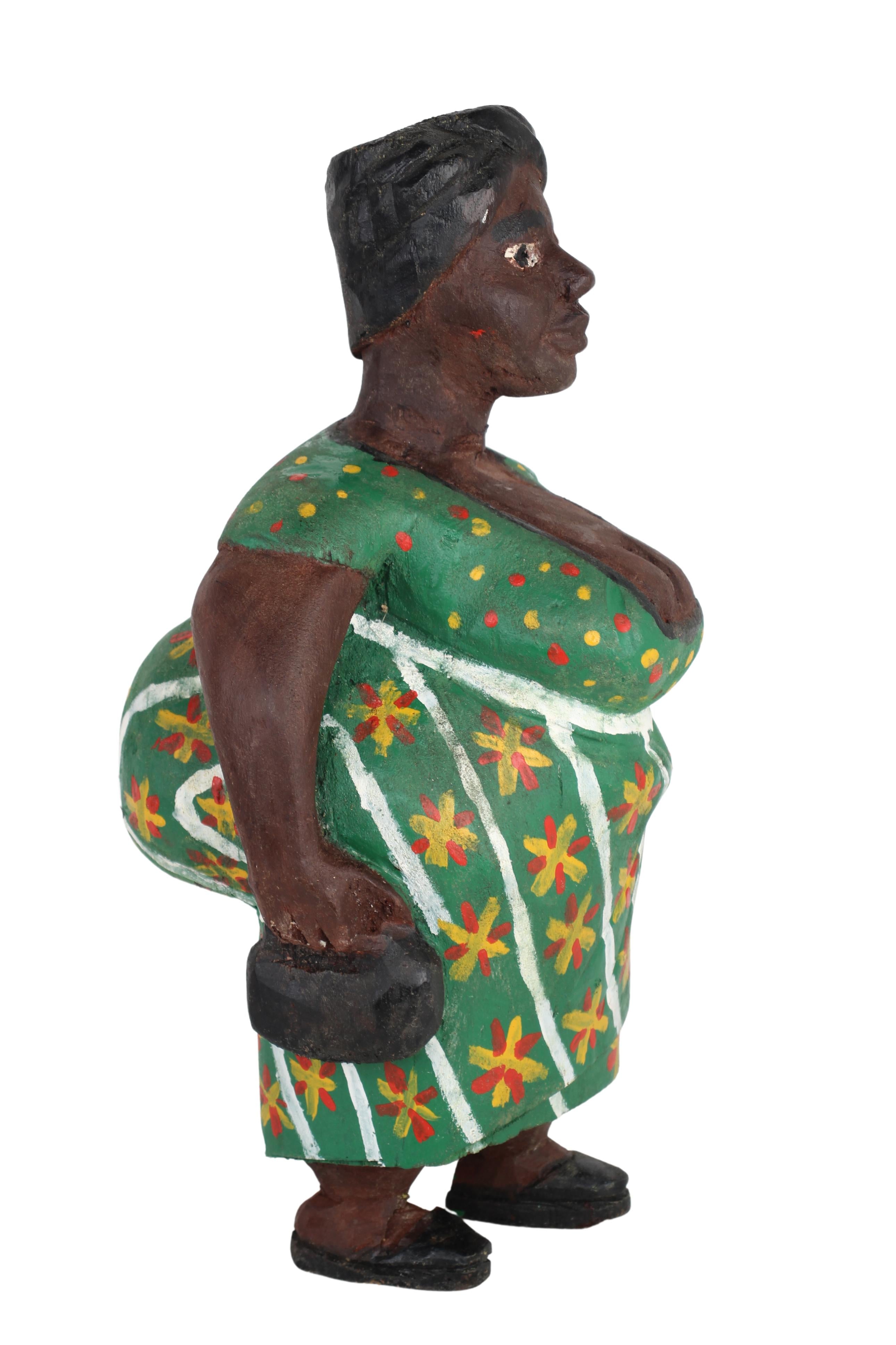 Baule Tribe African Colonial Figures ~16.5" Tall (New 2024)
