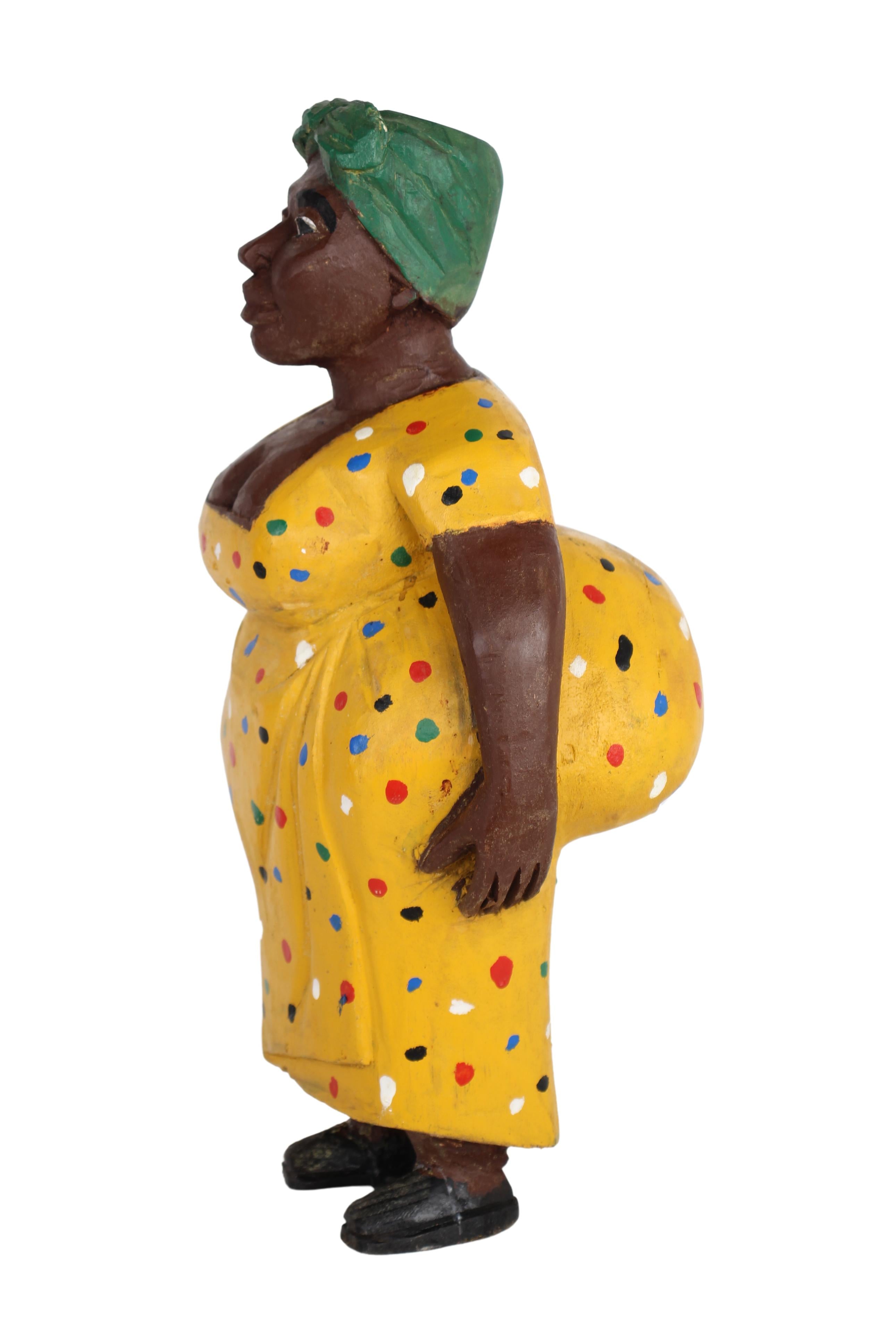 Baule Tribe African Colonial Figures ~16.3" Tall (New 2024) - West African Artifacts