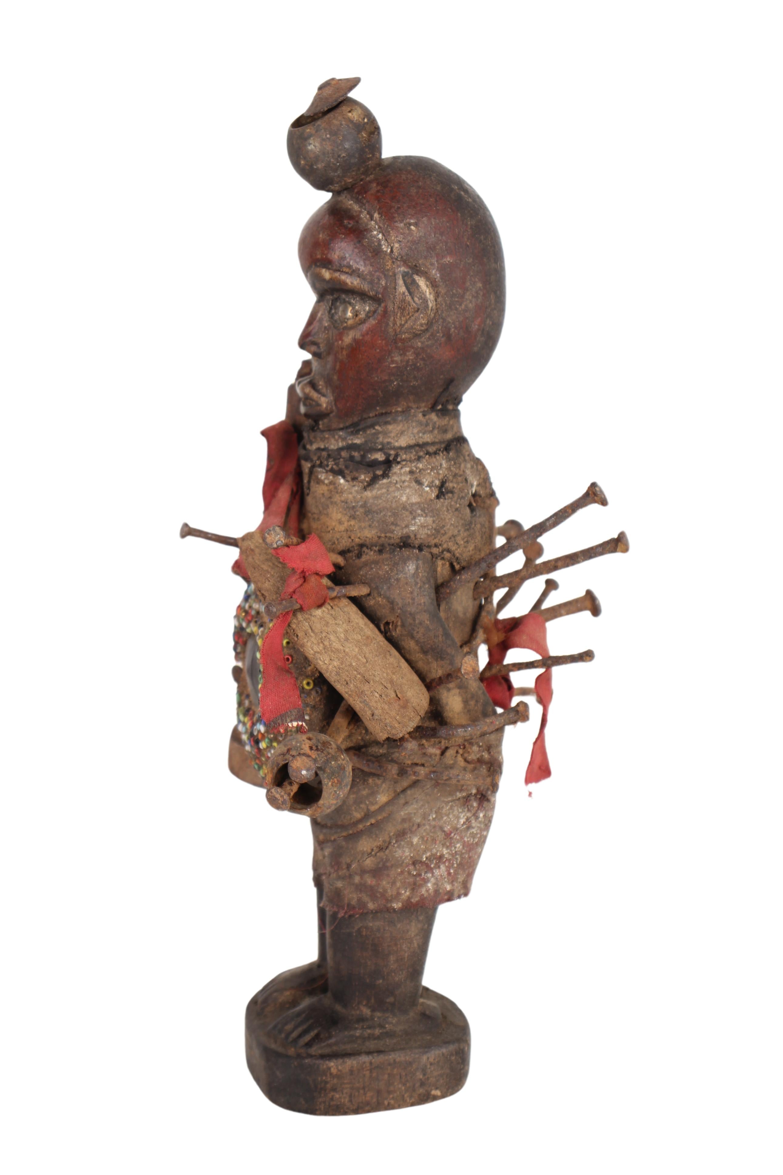 Bakongo Tribe Fetishes ~12.2" Tall (New 2024) - West African Artifacts
