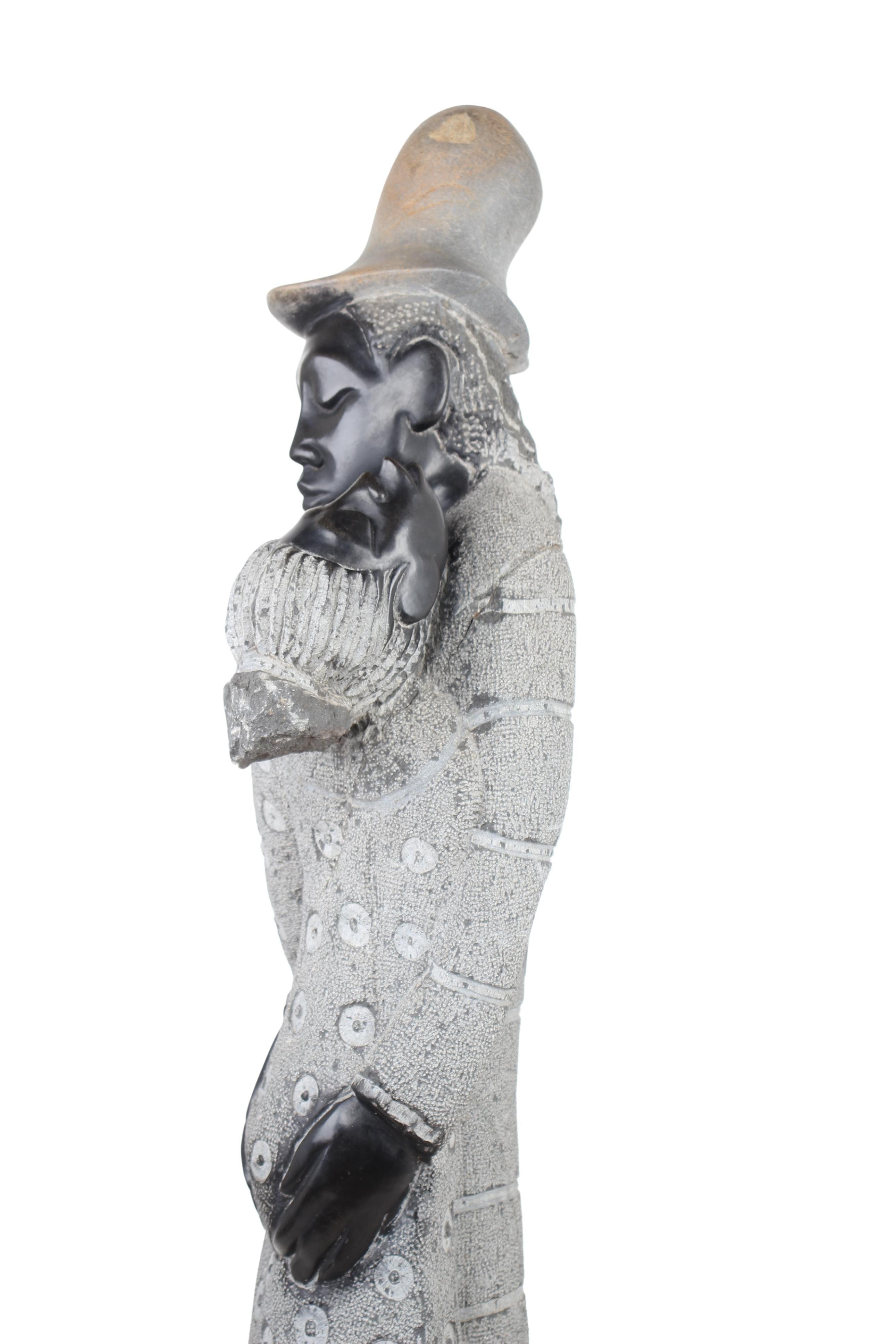 Shona Tribe Springstone Couple ~48" Tall (New 2024) - Shona Stone