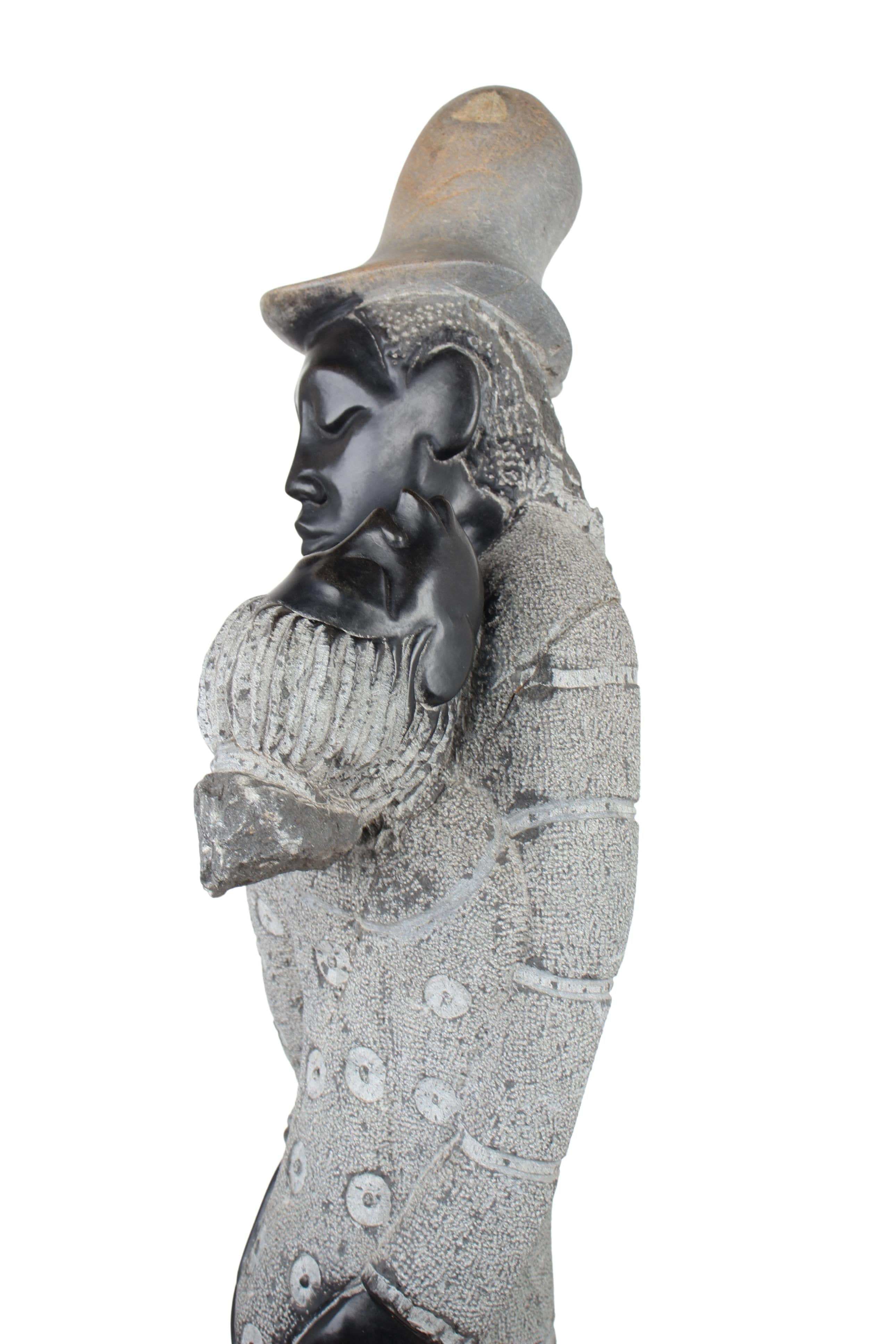 Shona Tribe Springstone Couple ~48" Tall (New 2024) - Shona Stone