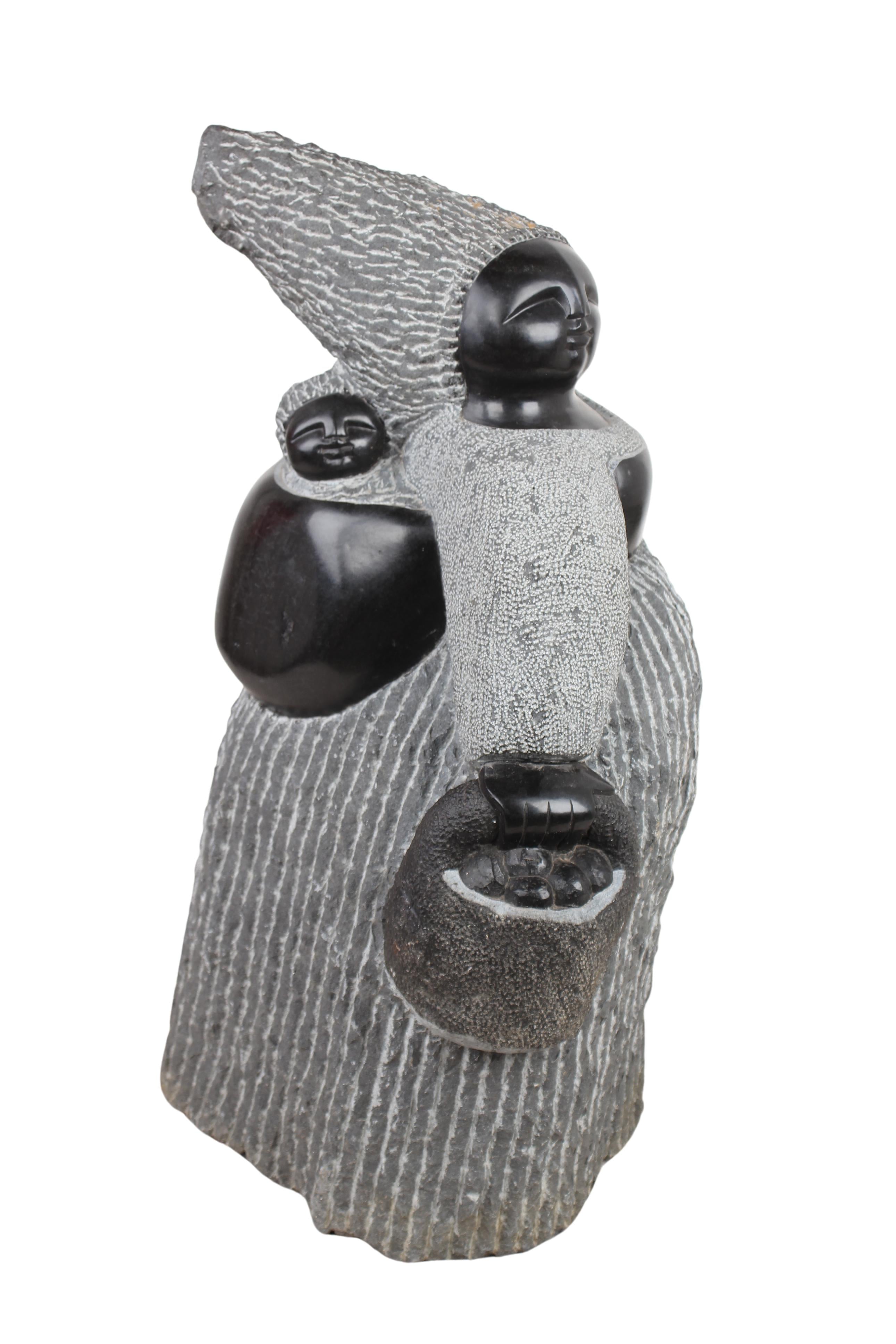 Shona Tribe Springstone Fat Mamas ~24.8" Tall (New 2024) - Shona Stone