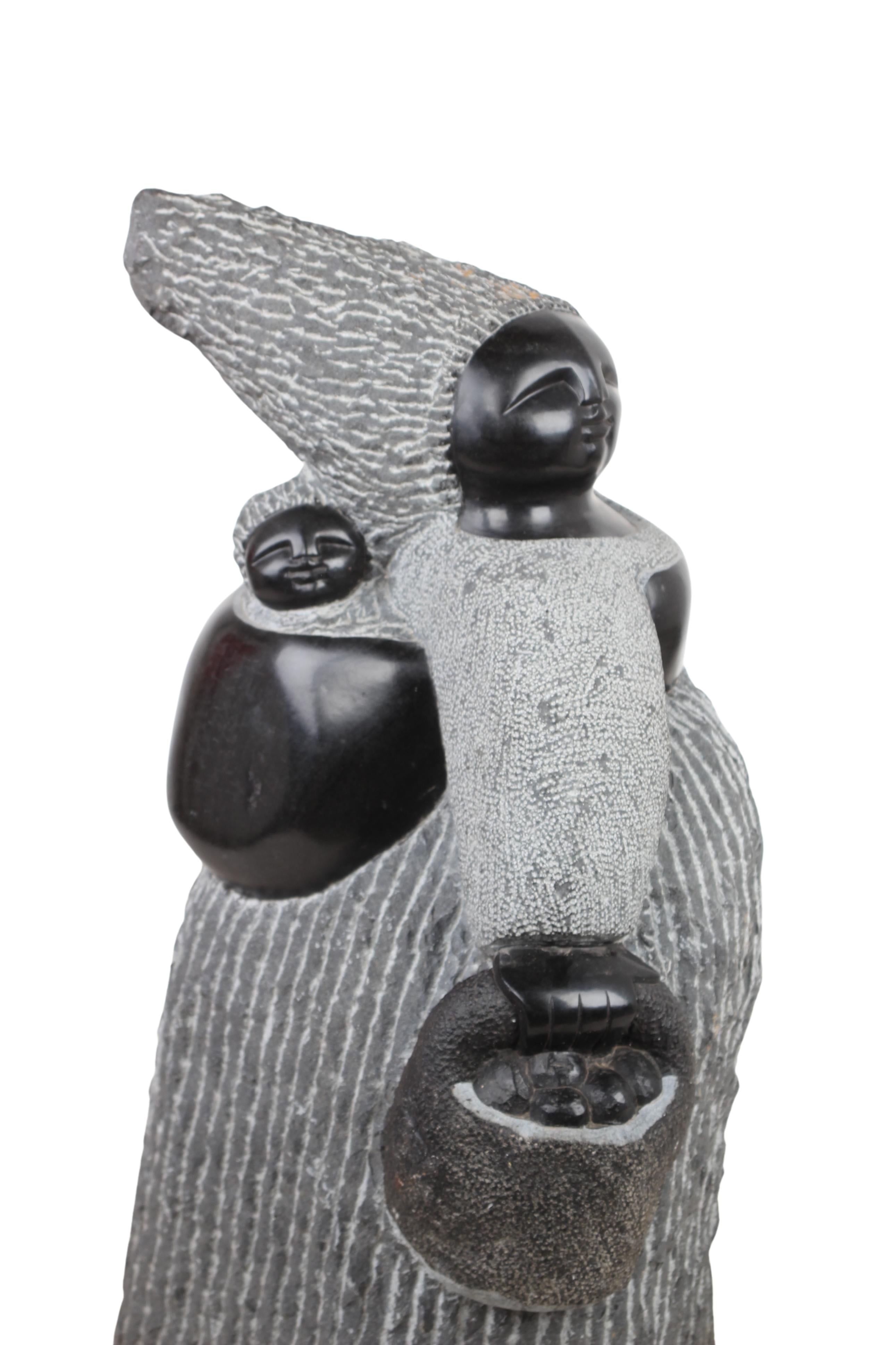 Shona Tribe Springstone Fat Mamas ~24.8" Tall (New 2024) - Shona Stone