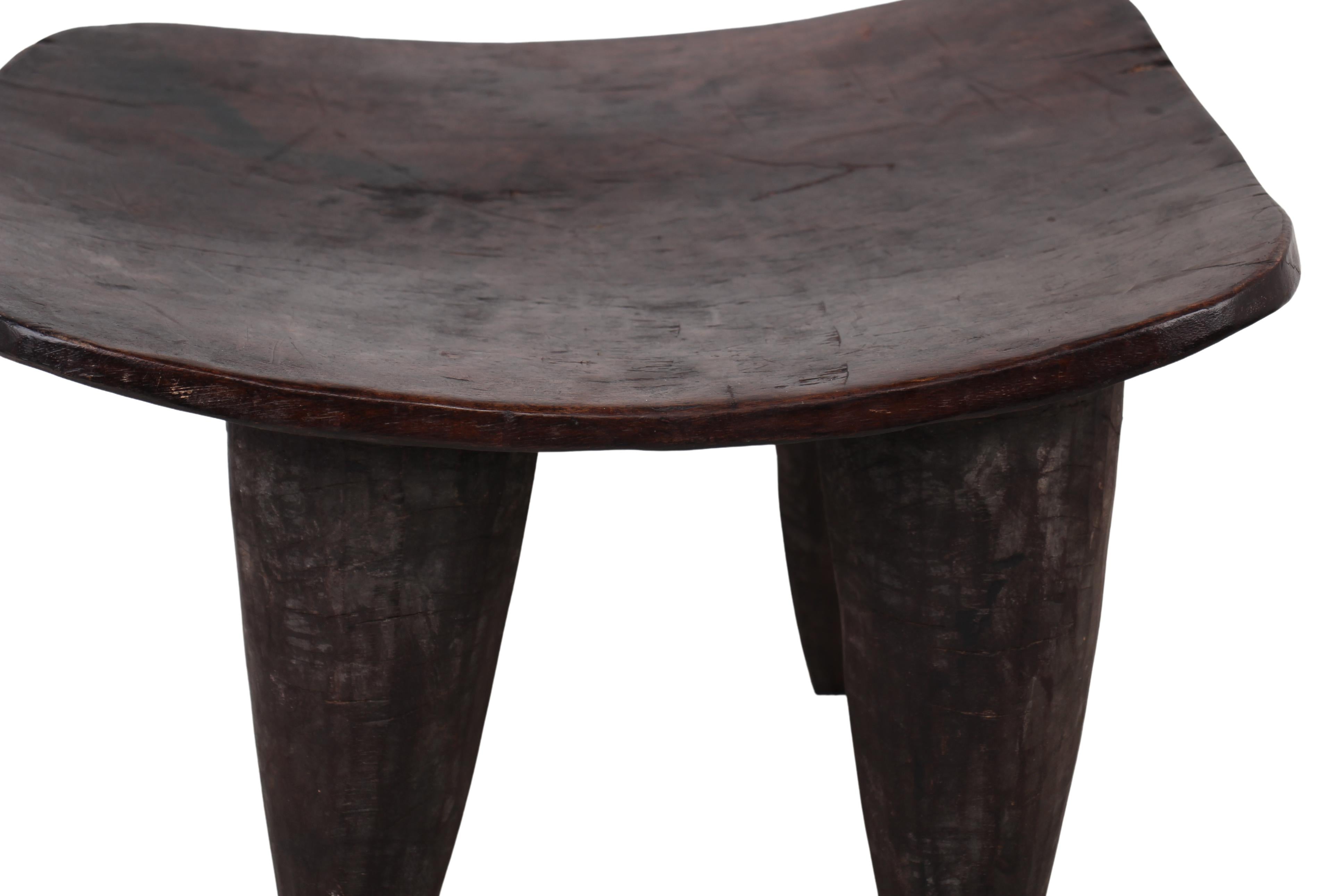 Senufo Tribe Wooden Stool ~14.2" Tall (New 2024) - West African Artifacts