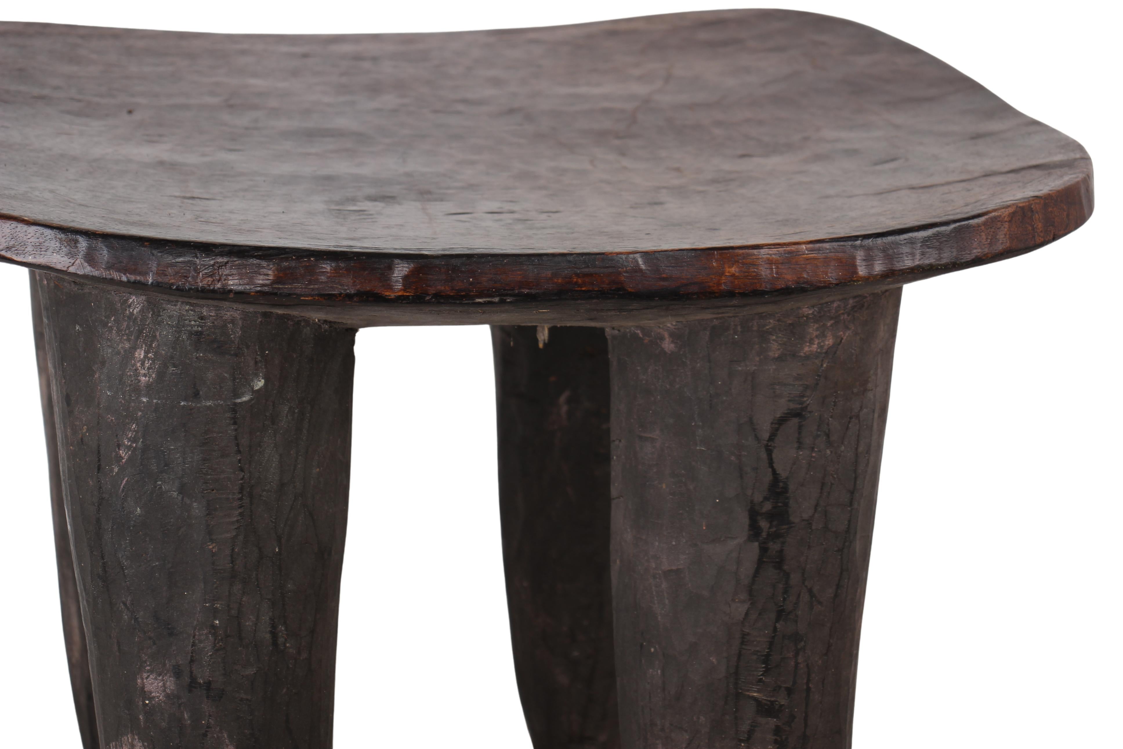 Senufo Tribe Wooden Stool ~18.9" Tall (New 2024) - West African Artifacts