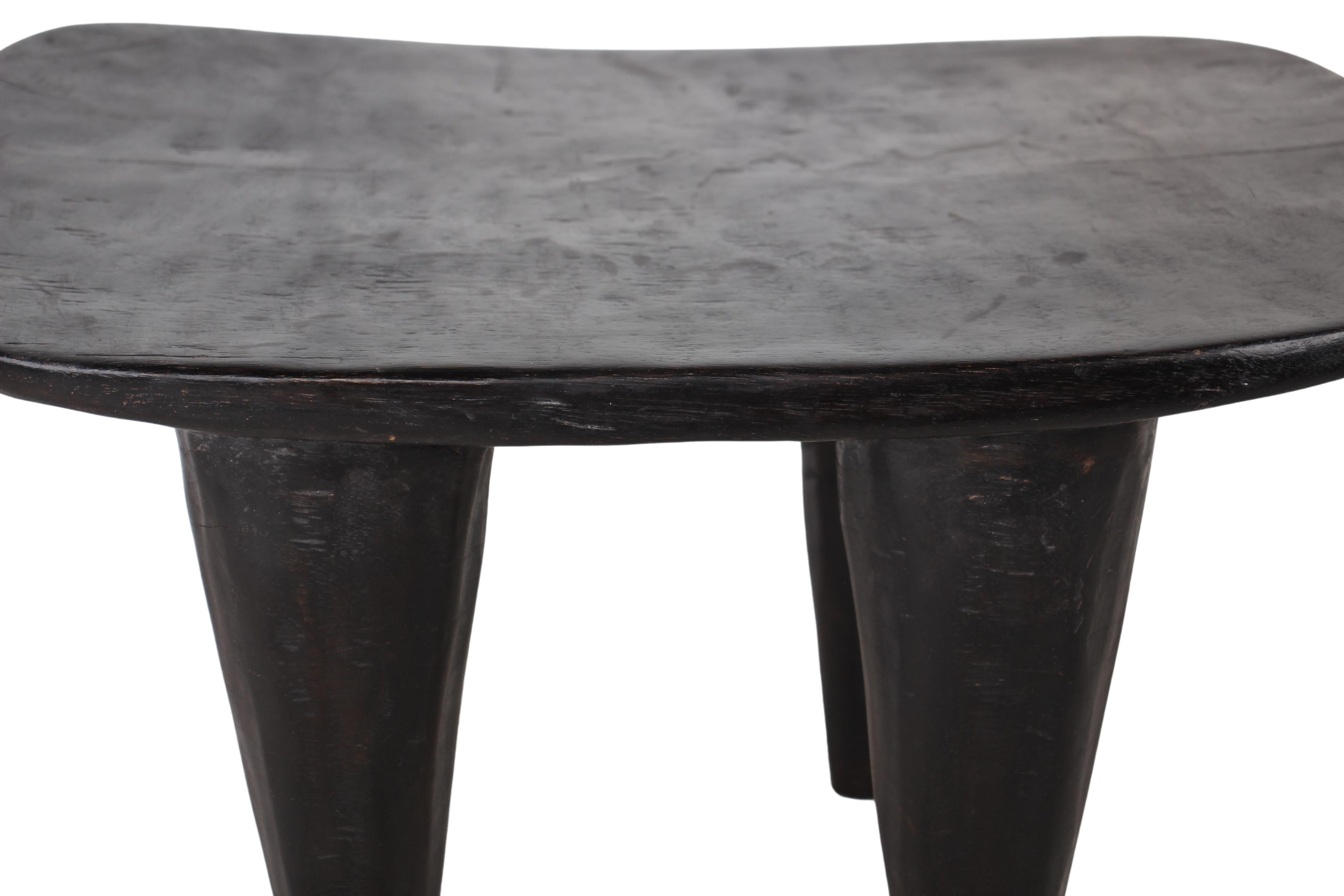 Bamileke Tribe Wooden Stool ~14.8" Tall (New 2024) - West African Artifacts