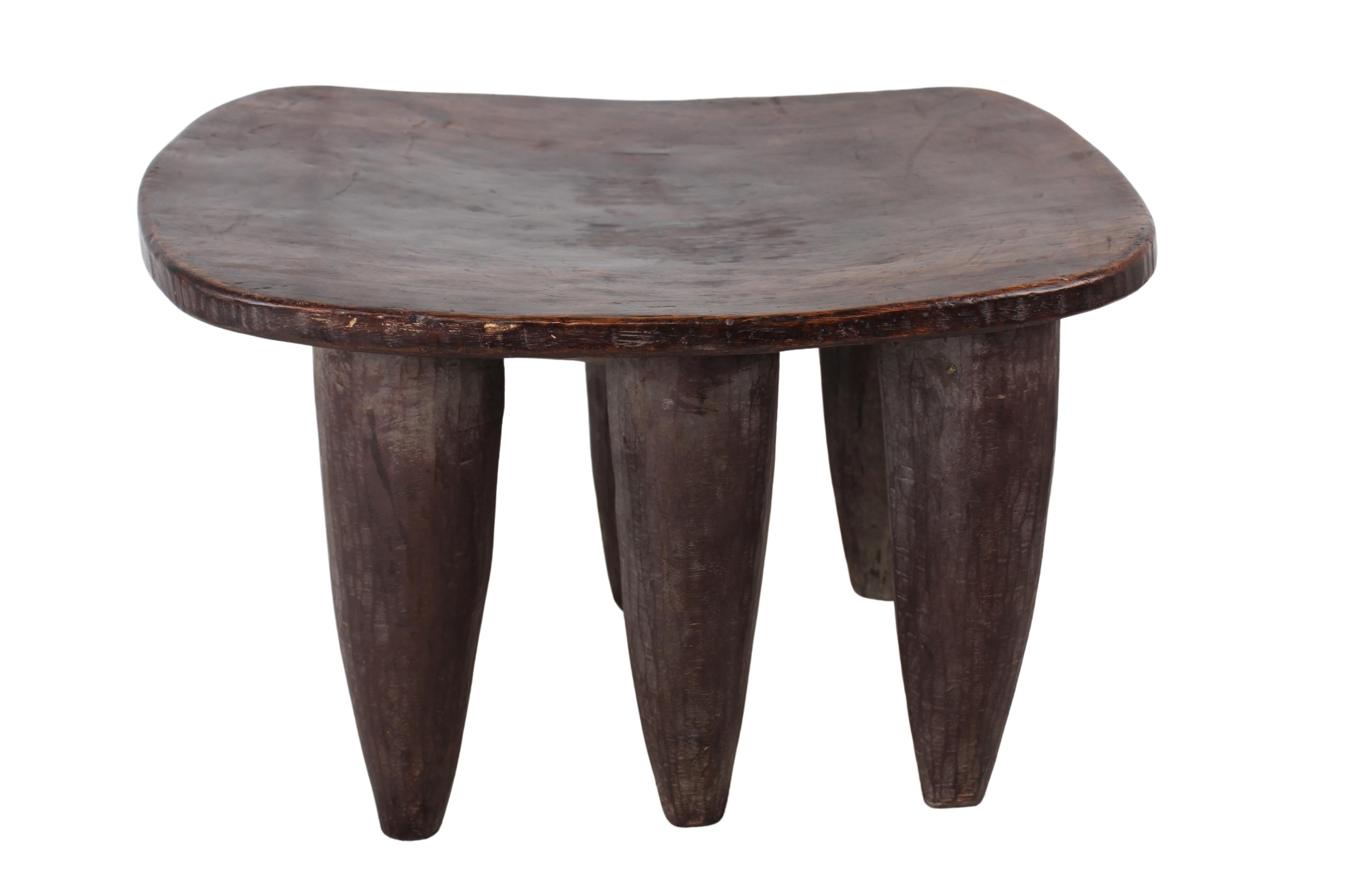 Bamileke Tribe Wooden Stool ~16.5" Tall (New 2024)