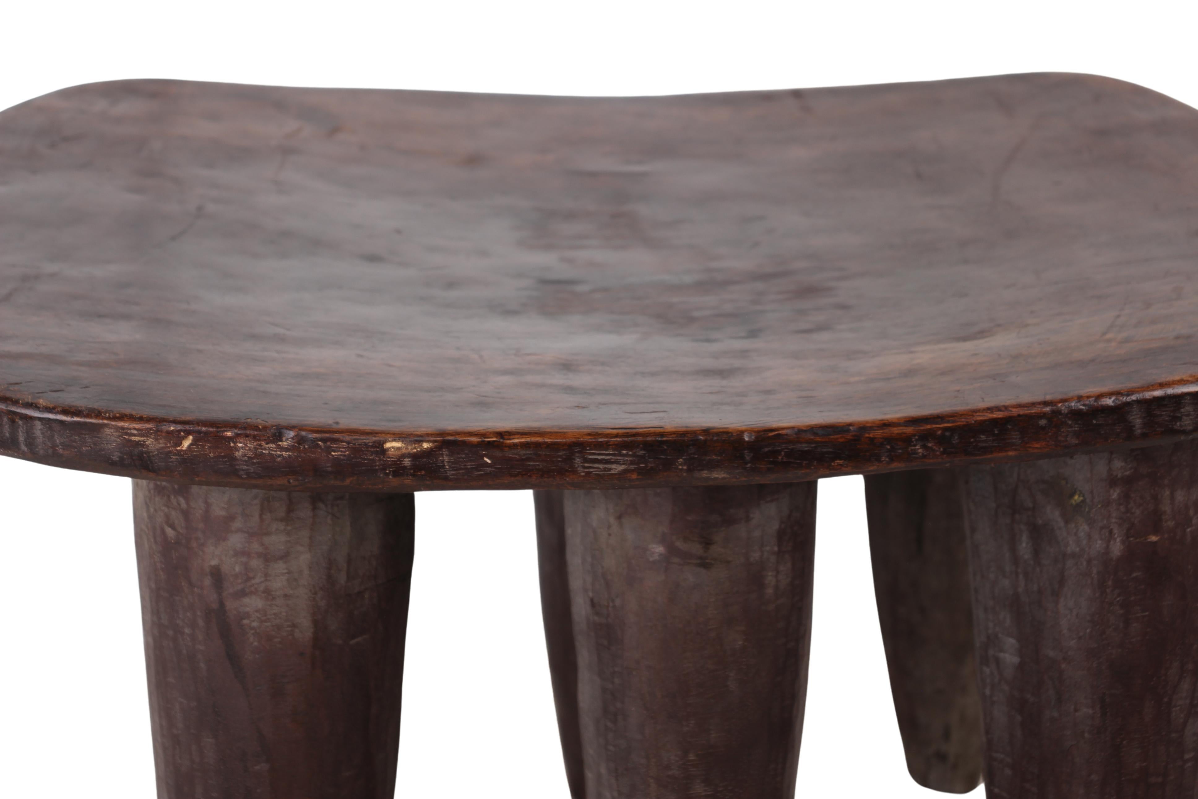 Bamileke Tribe Wooden Stool ~16.5" Tall (New 2024) - West African Artifacts