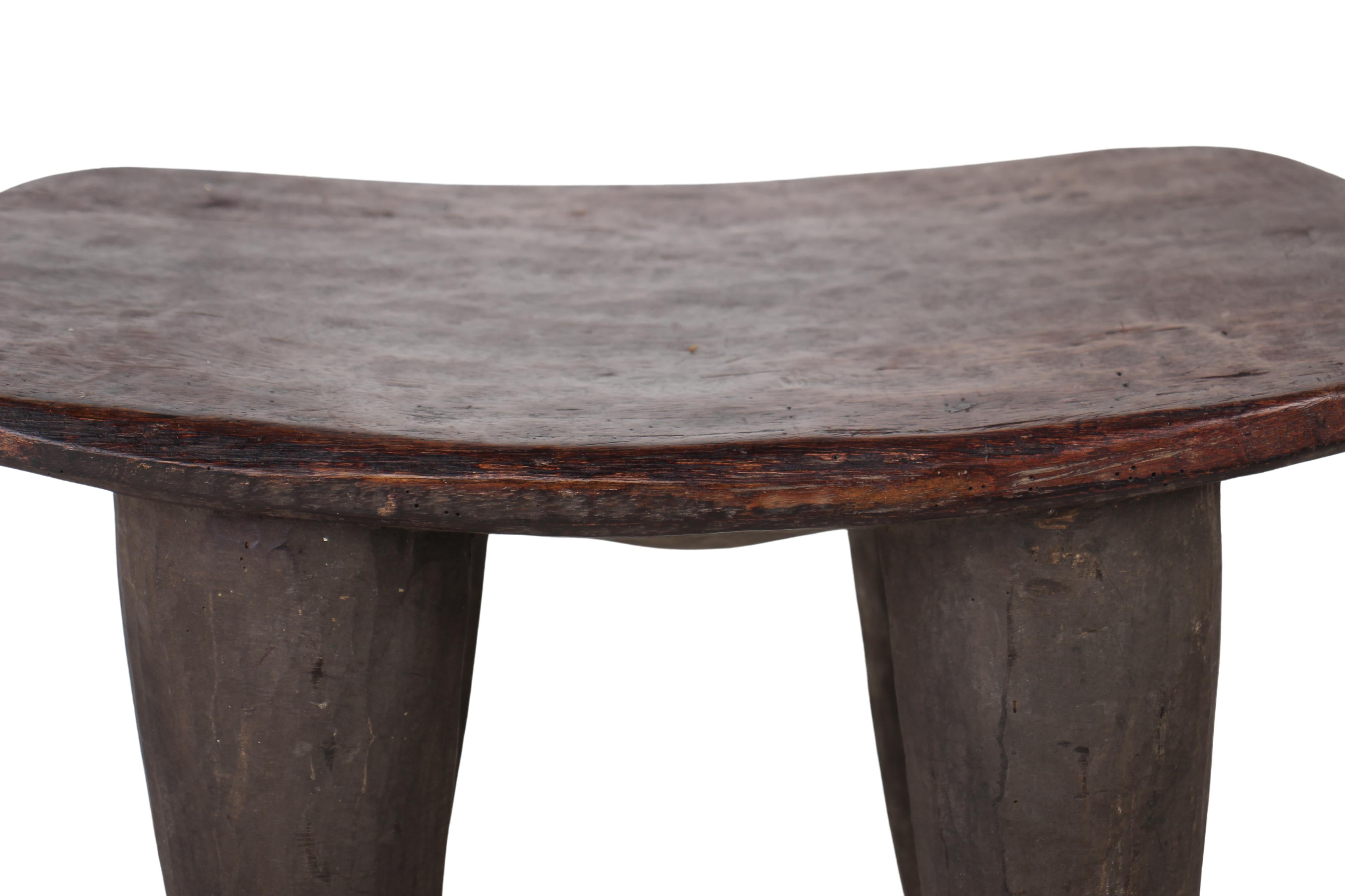 Bamileke Tribe Wooden Stool ~14.6" Tall (New 2024) - West African Artifacts