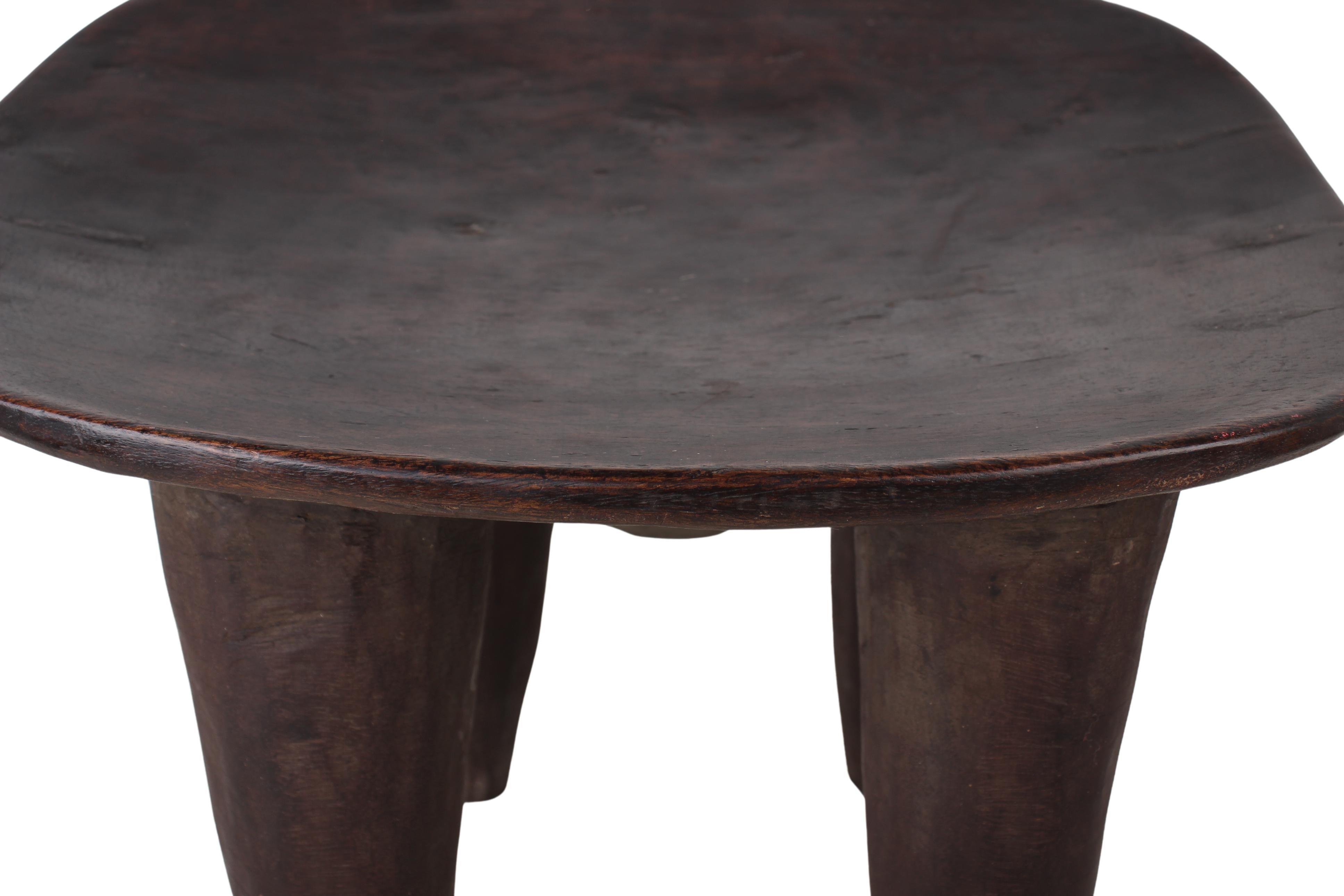 Bamileke Tribe Wooden Stool ~16.1" Tall (New 2024) - West African Artifacts