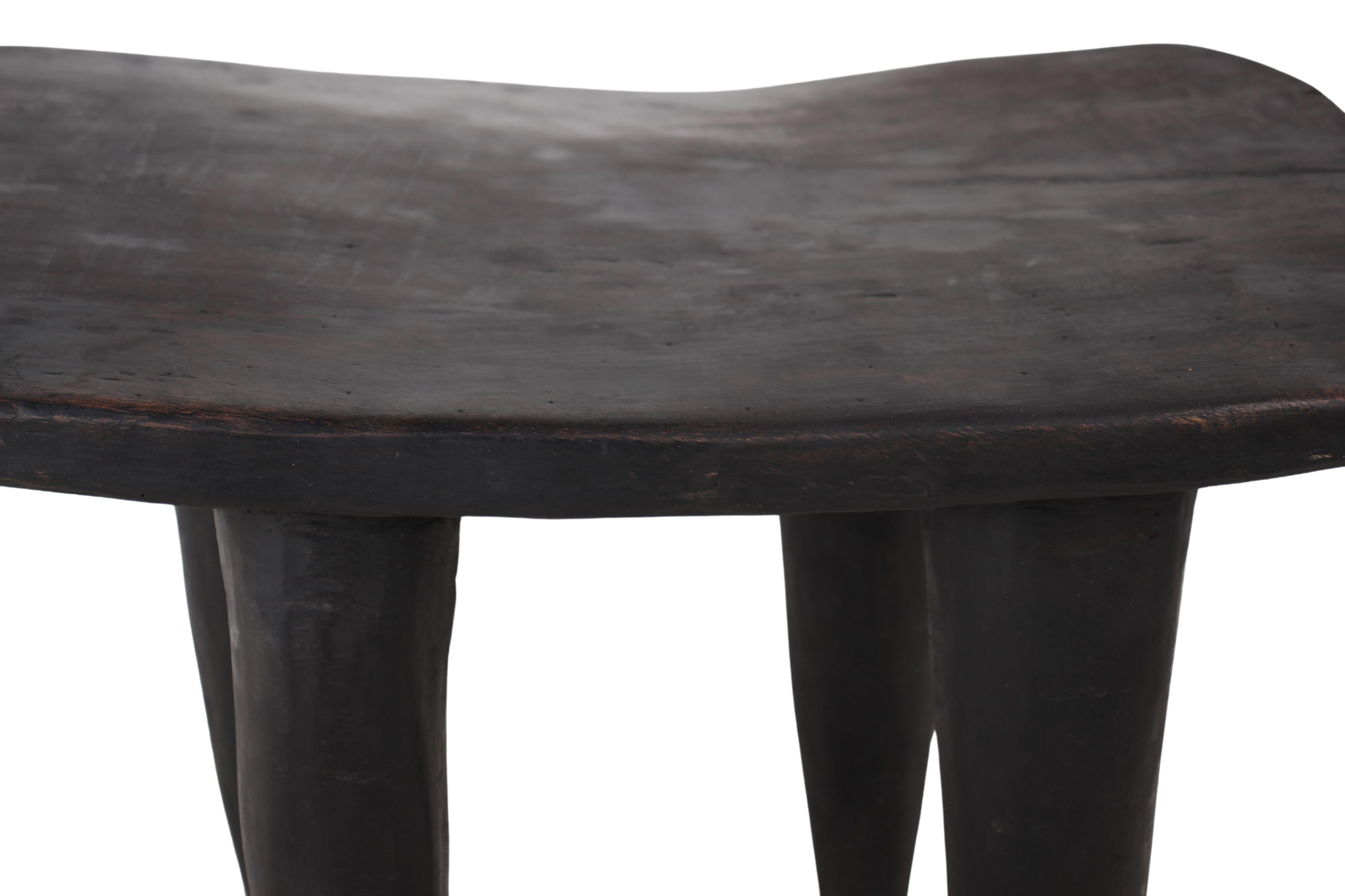 Bamileke Tribe Wooden Stool ~15" Tall (New 2024) - West African Artifacts