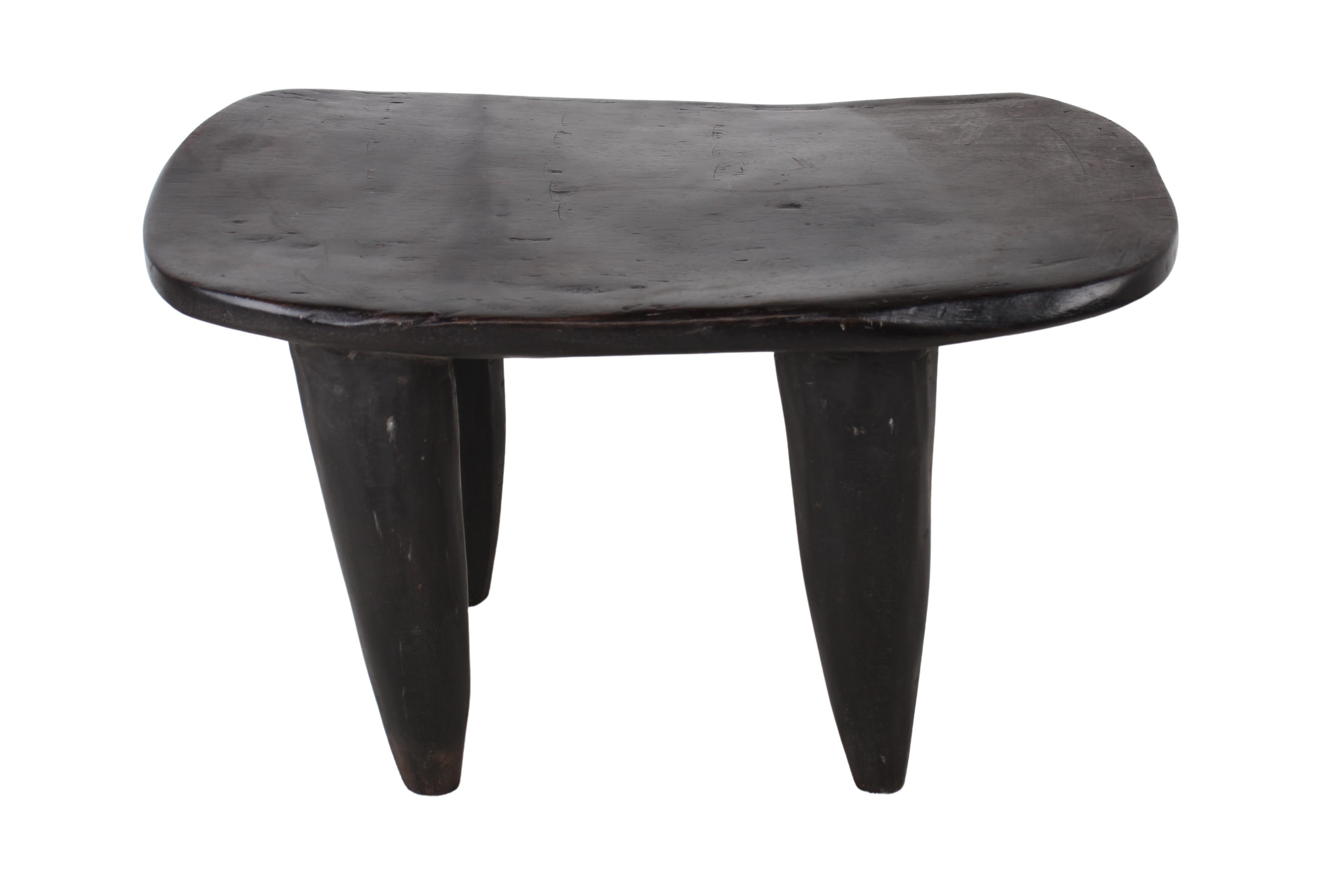 Bamileke Tribe Wooden Stool ~14.6" Tall (New 2024)