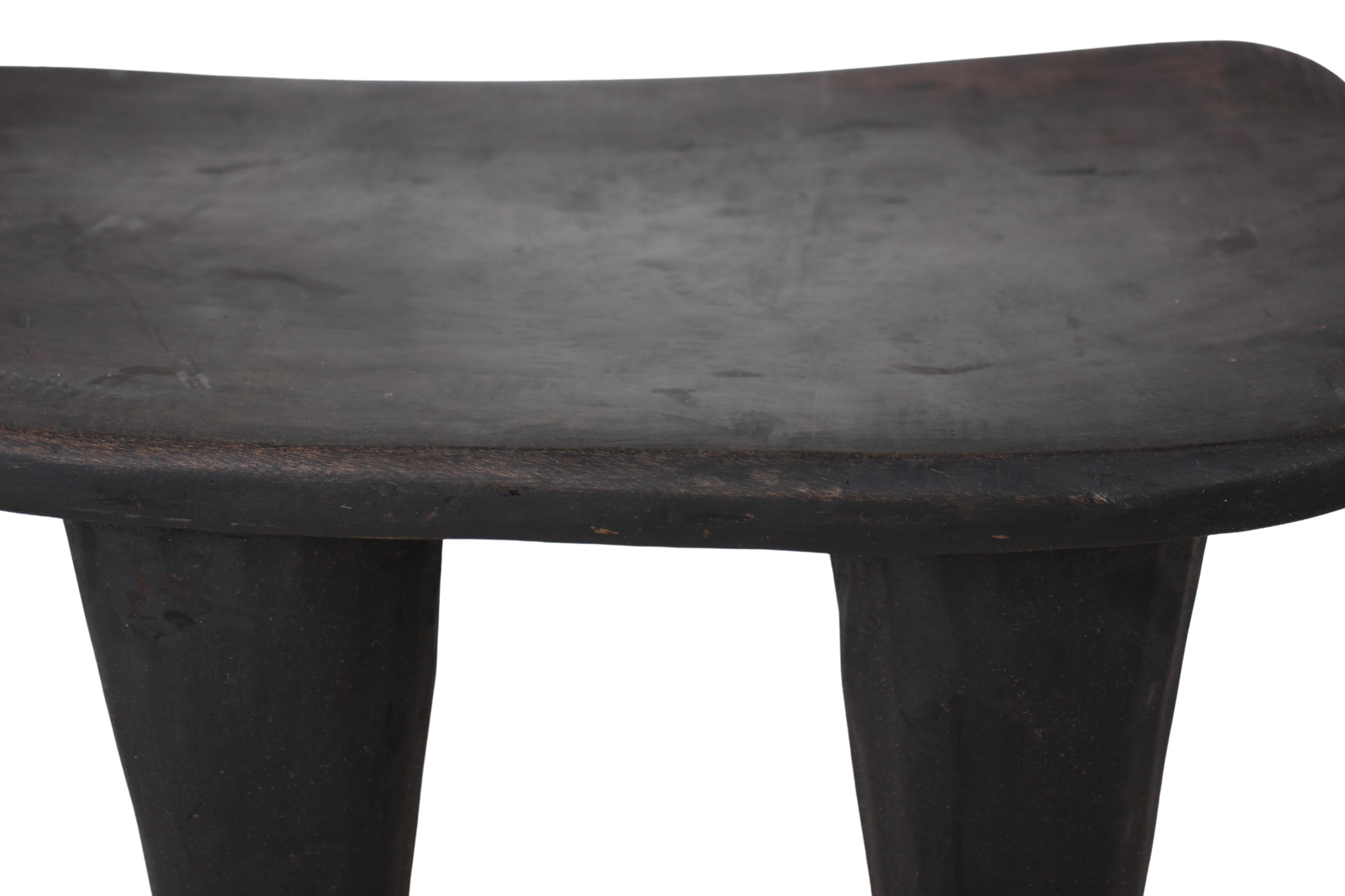 Bamileke Tribe Wooden Stool ~14.8" Tall (New 2024) - West African Artifacts