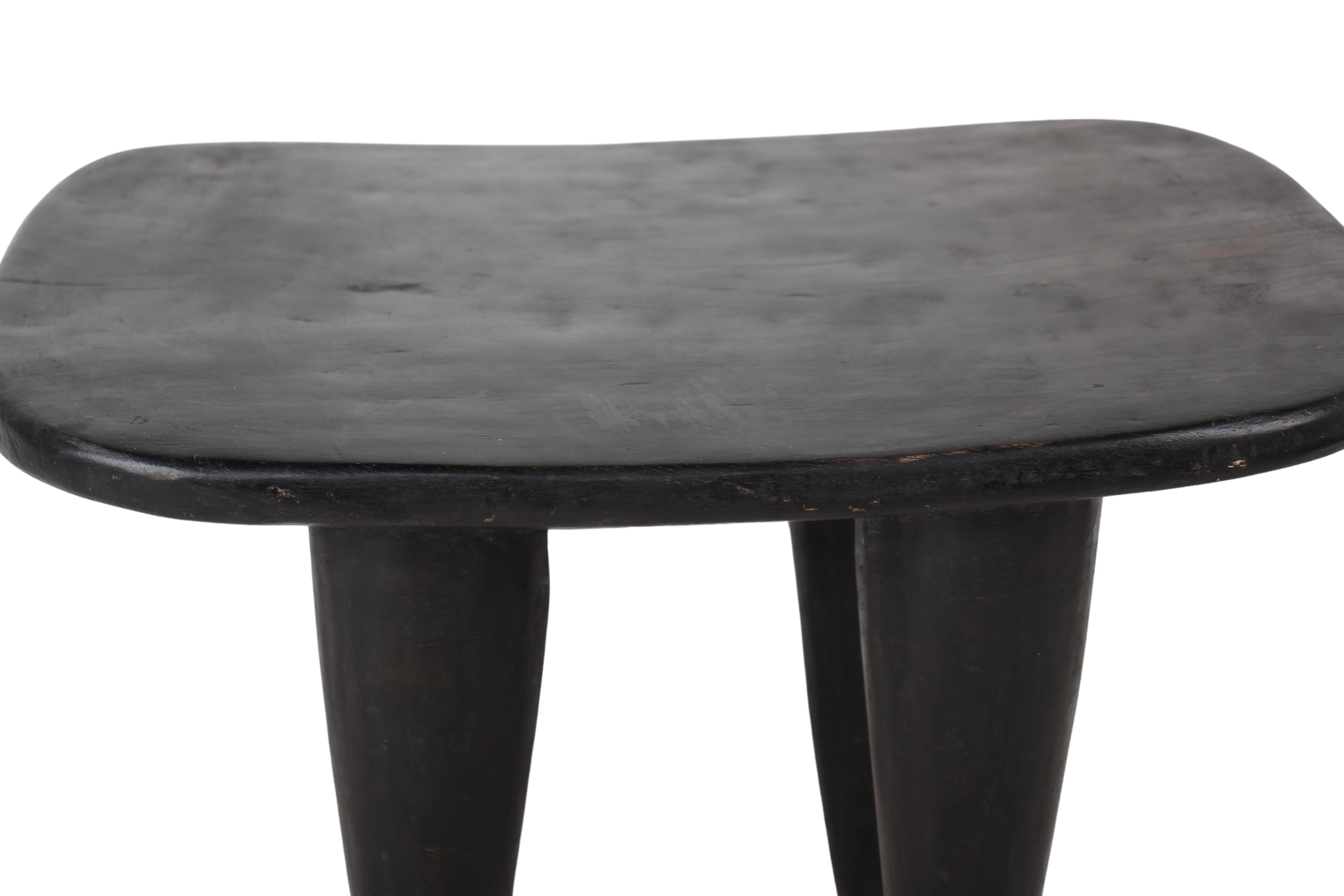 Bamileke Tribe Wooden Stool ~14" Tall (New 2024) - West African Artifacts