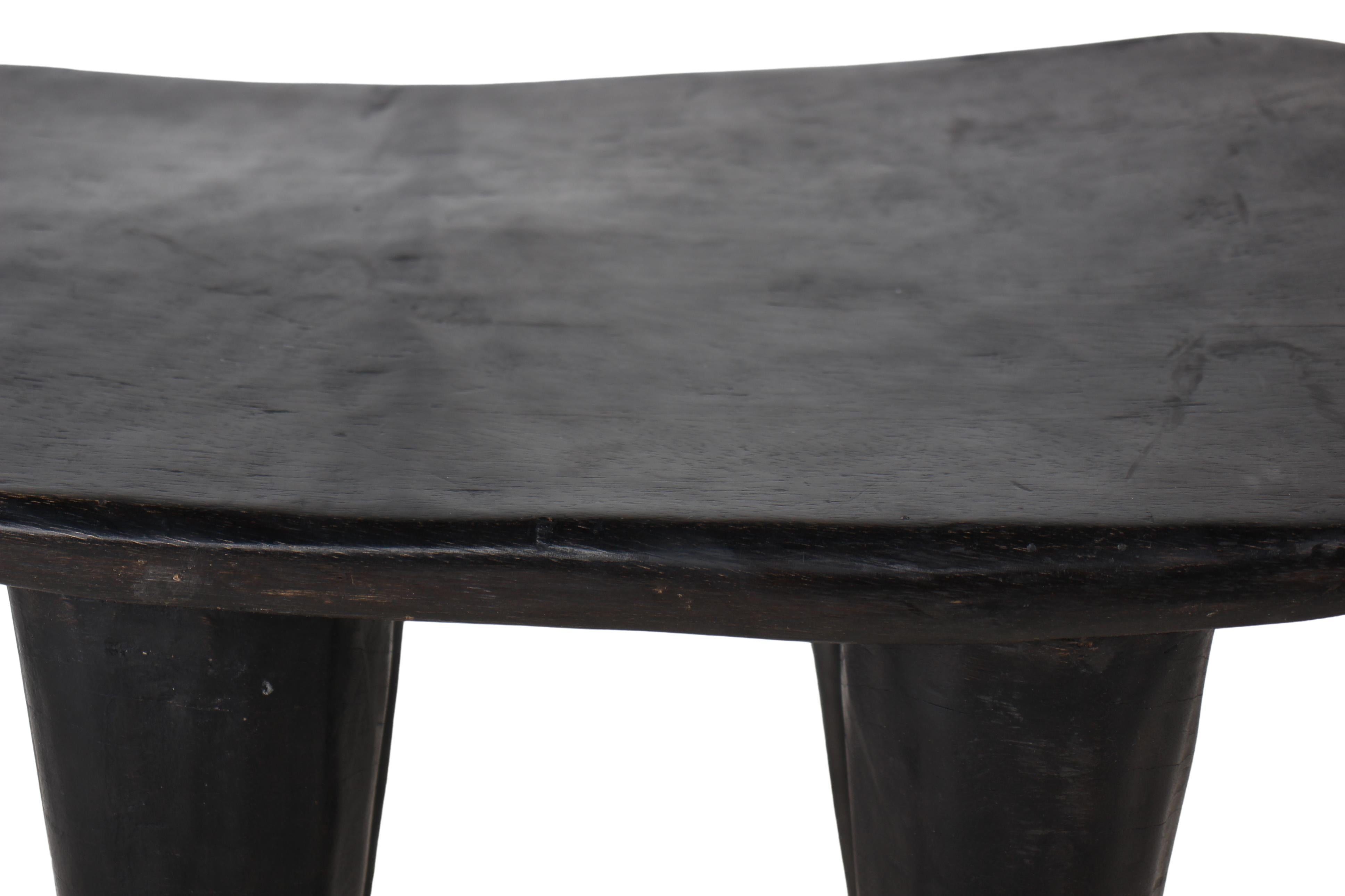 Bamileke Tribe Wooden Stool ~15.7" Tall (New 2024) - West African Artifacts