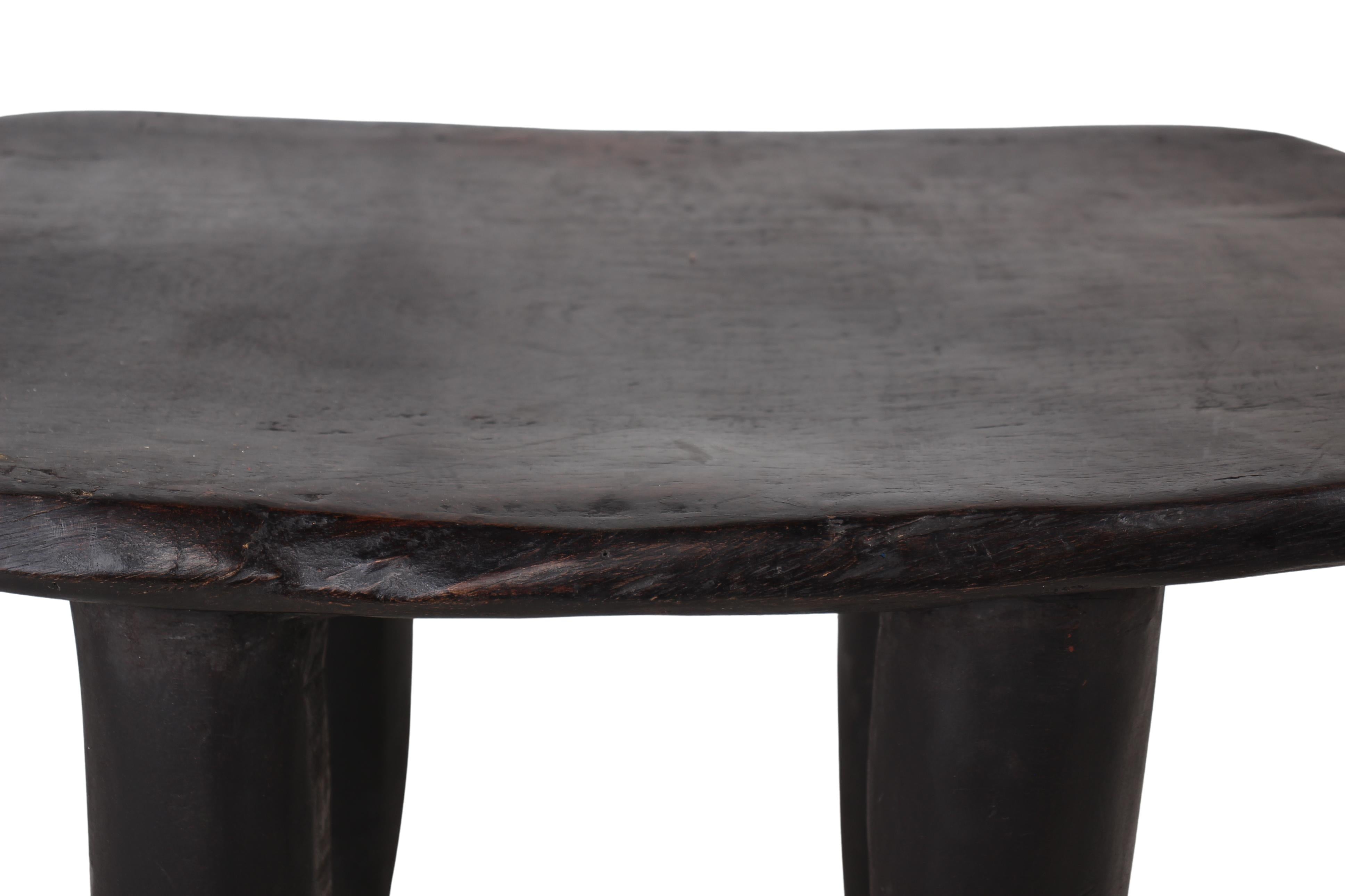 Senufo Tribe Wooden Stool ~14.4" Tall (New 2024) - West African Artifacts