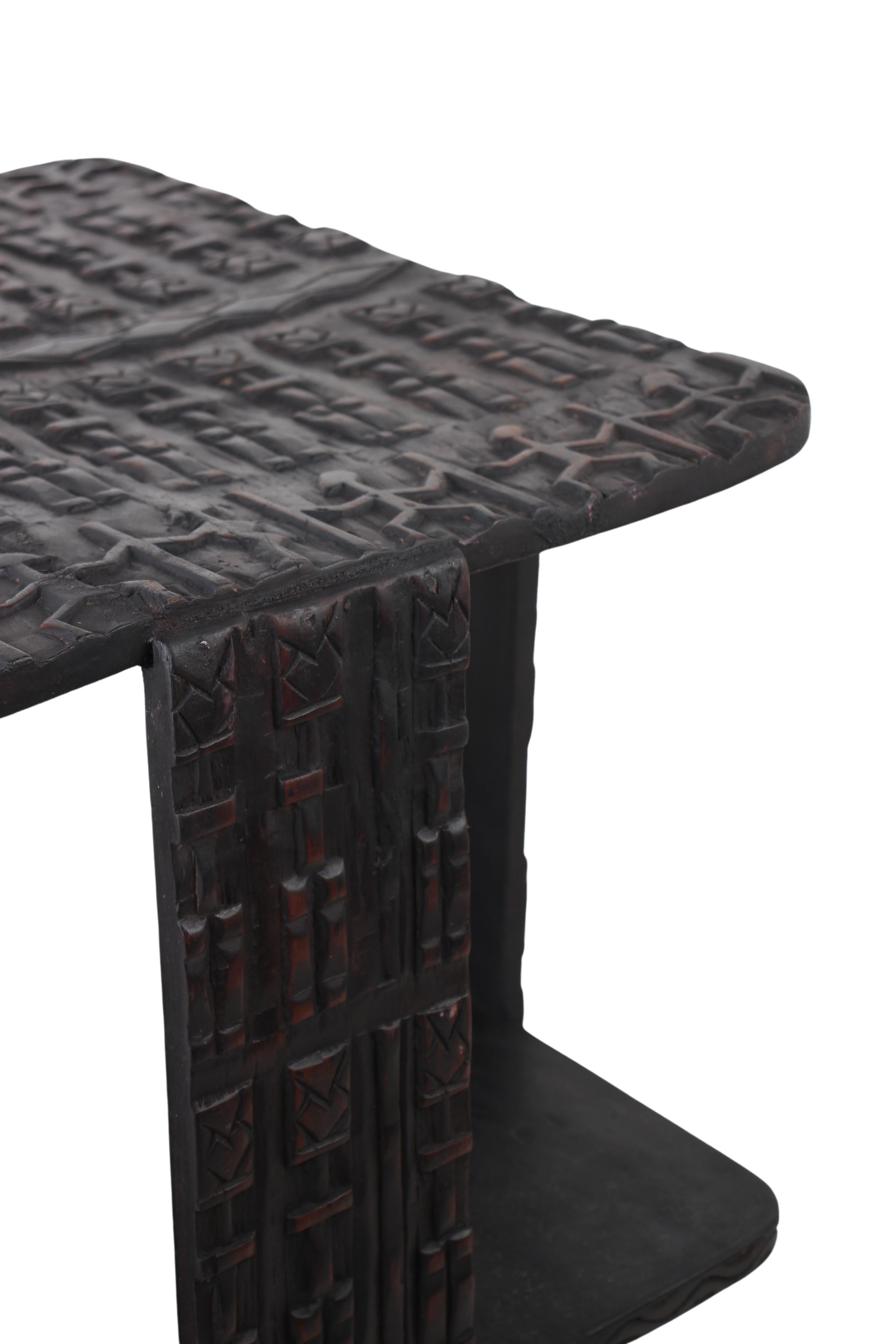 Dogon Tribe Wooden Table ~20.1" Tall (New 2024) - West African Artifacts