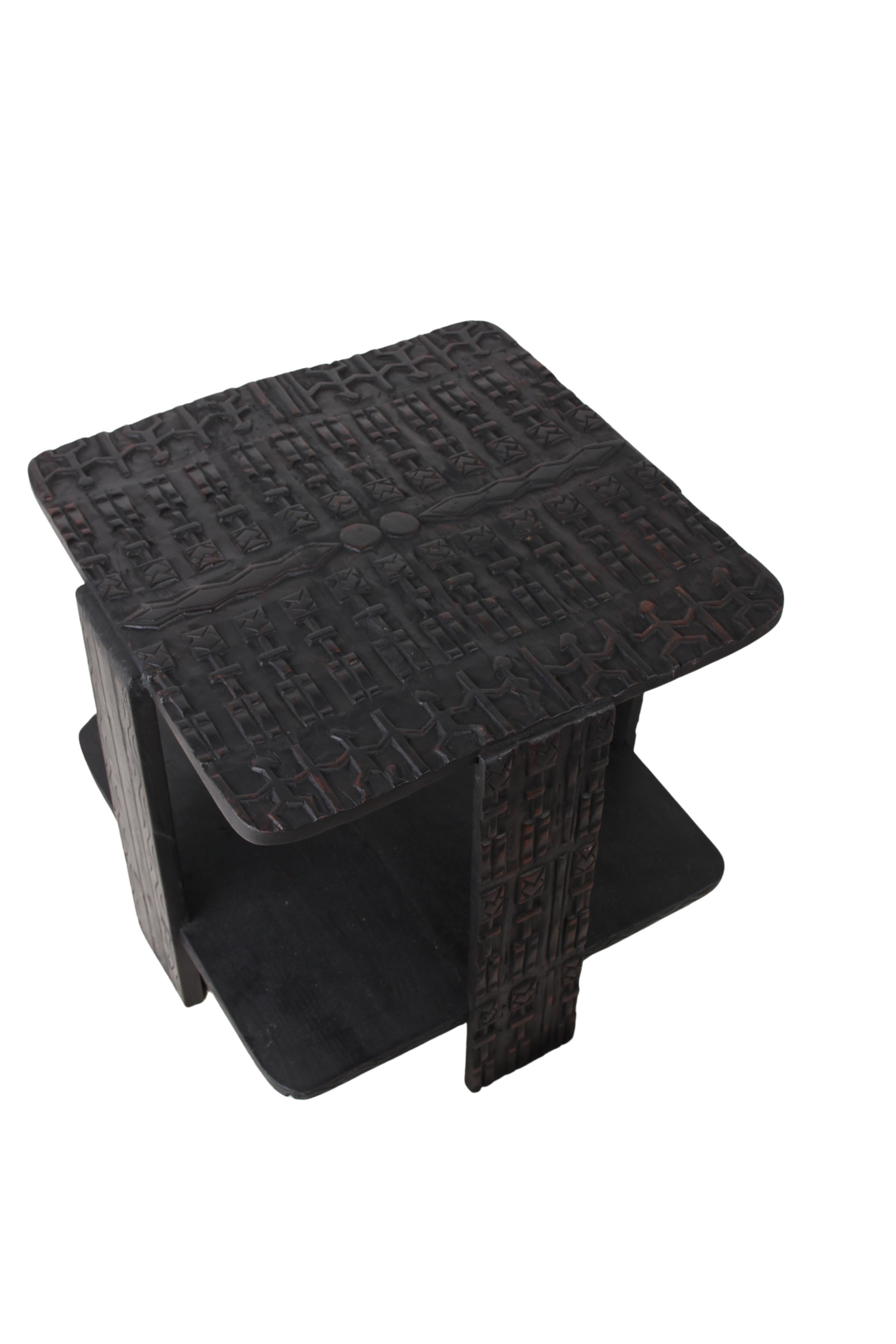 Dogon Tribe Wooden Table ~20.1" Tall (New 2024) - West African Artifacts