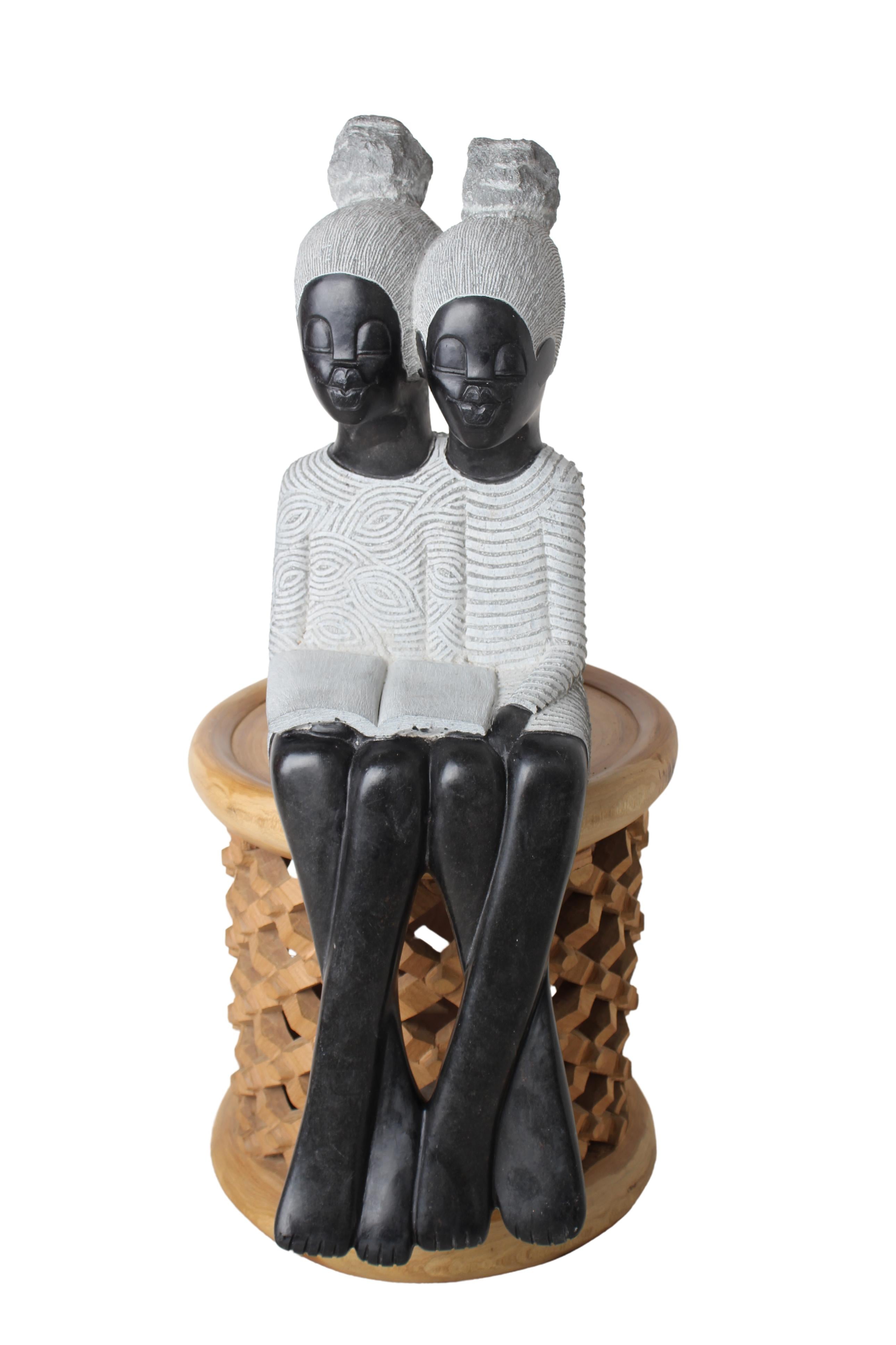 Shona Tribe Springstone Book Readers ~30.7" Tall (New 2024)