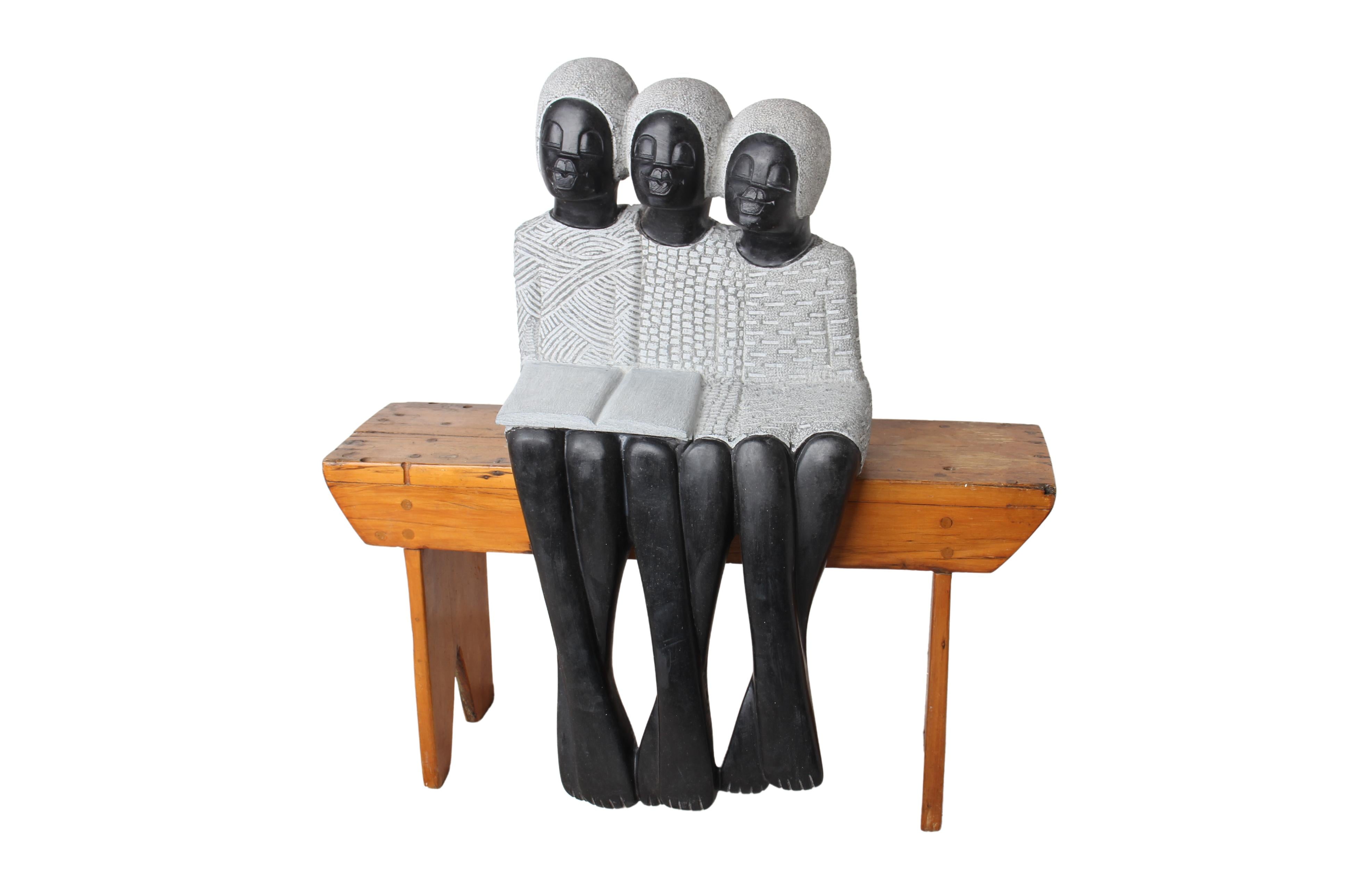 Shona Tribe Springstone Book Readers ~27.6" Tall (New 2024)