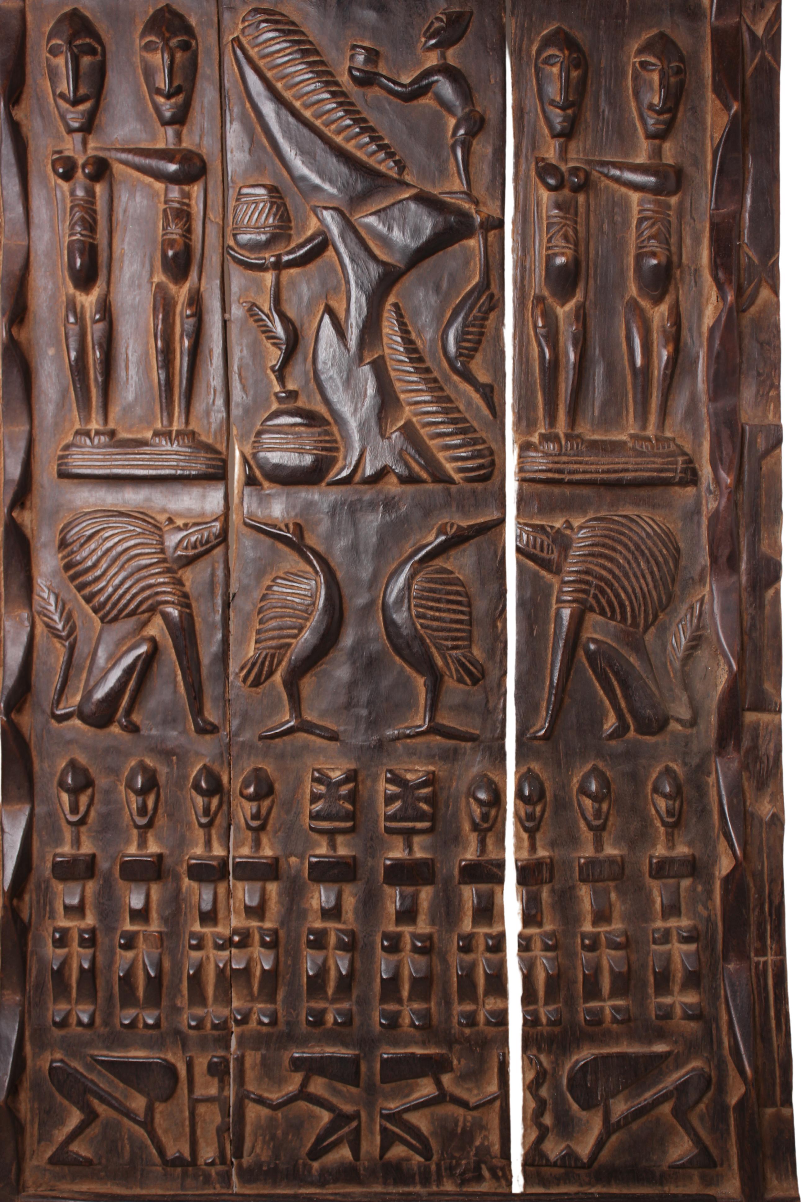 Dogon Tribe Door ~73.6" Tall (New 2024) - West African Artifacts