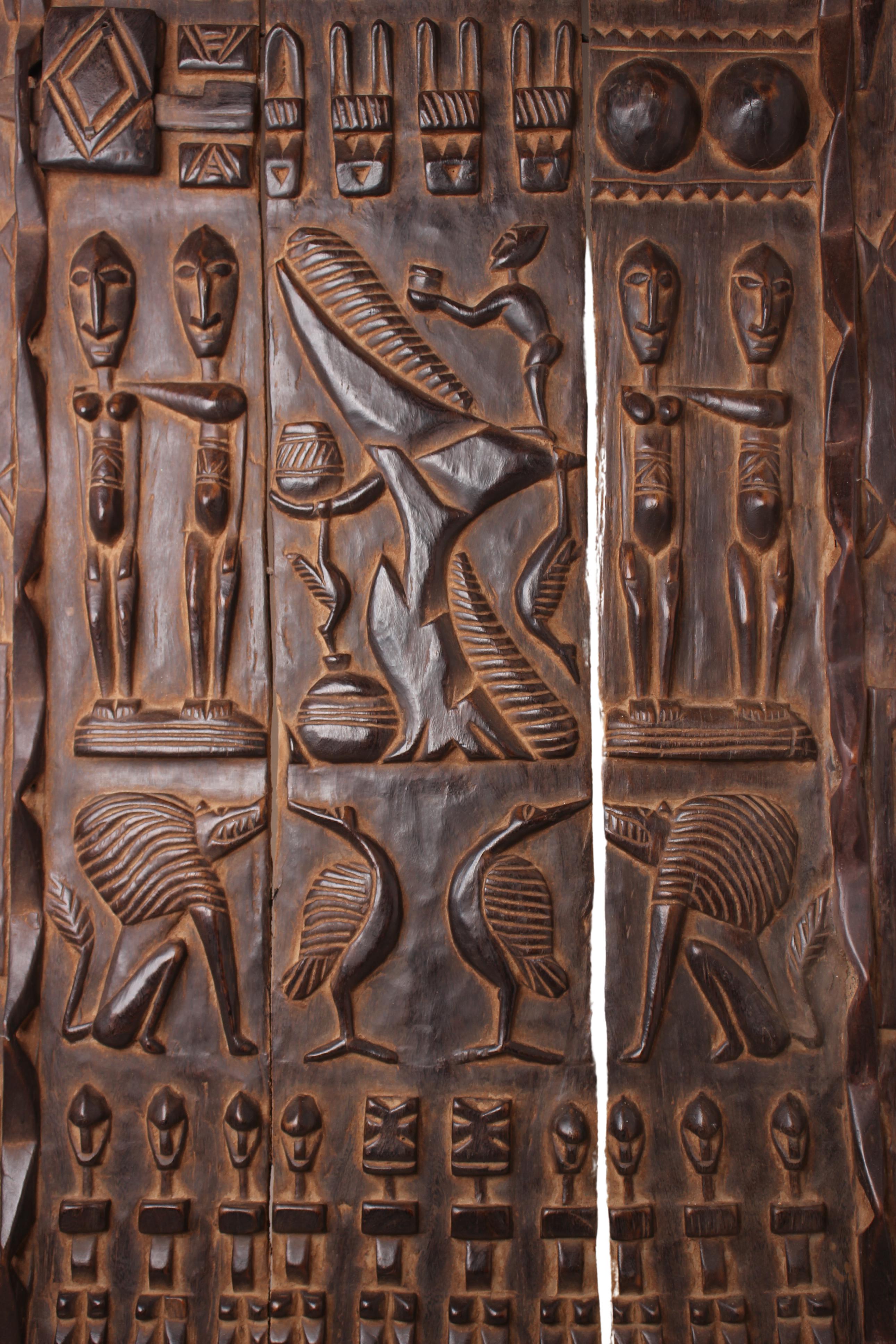 Dogon Tribe Door ~73.6" Tall (New 2024) - West African Artifacts