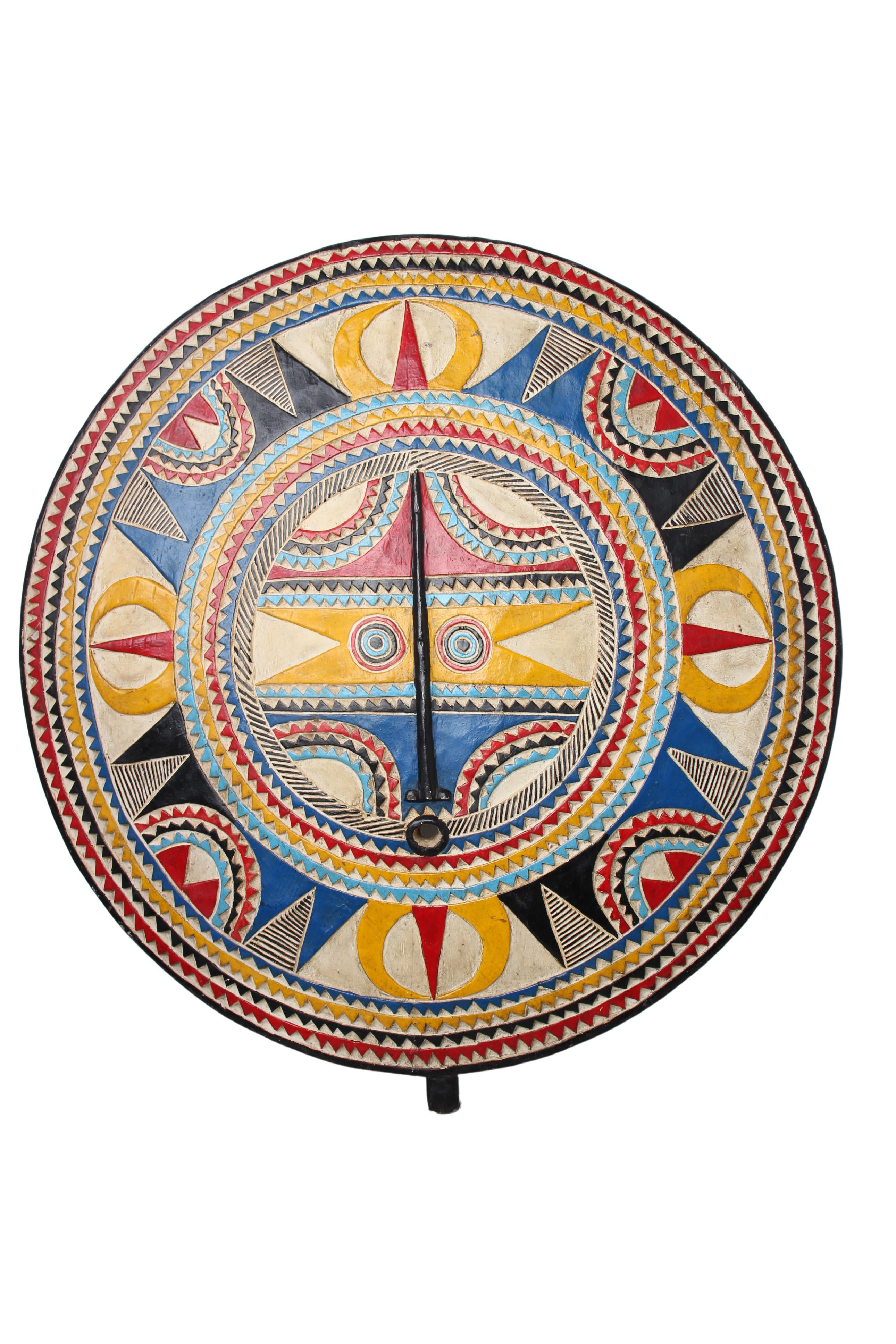 Bobo Tribe Sun Mask ~49.6" Tall (New 2024) - West African Artifacts