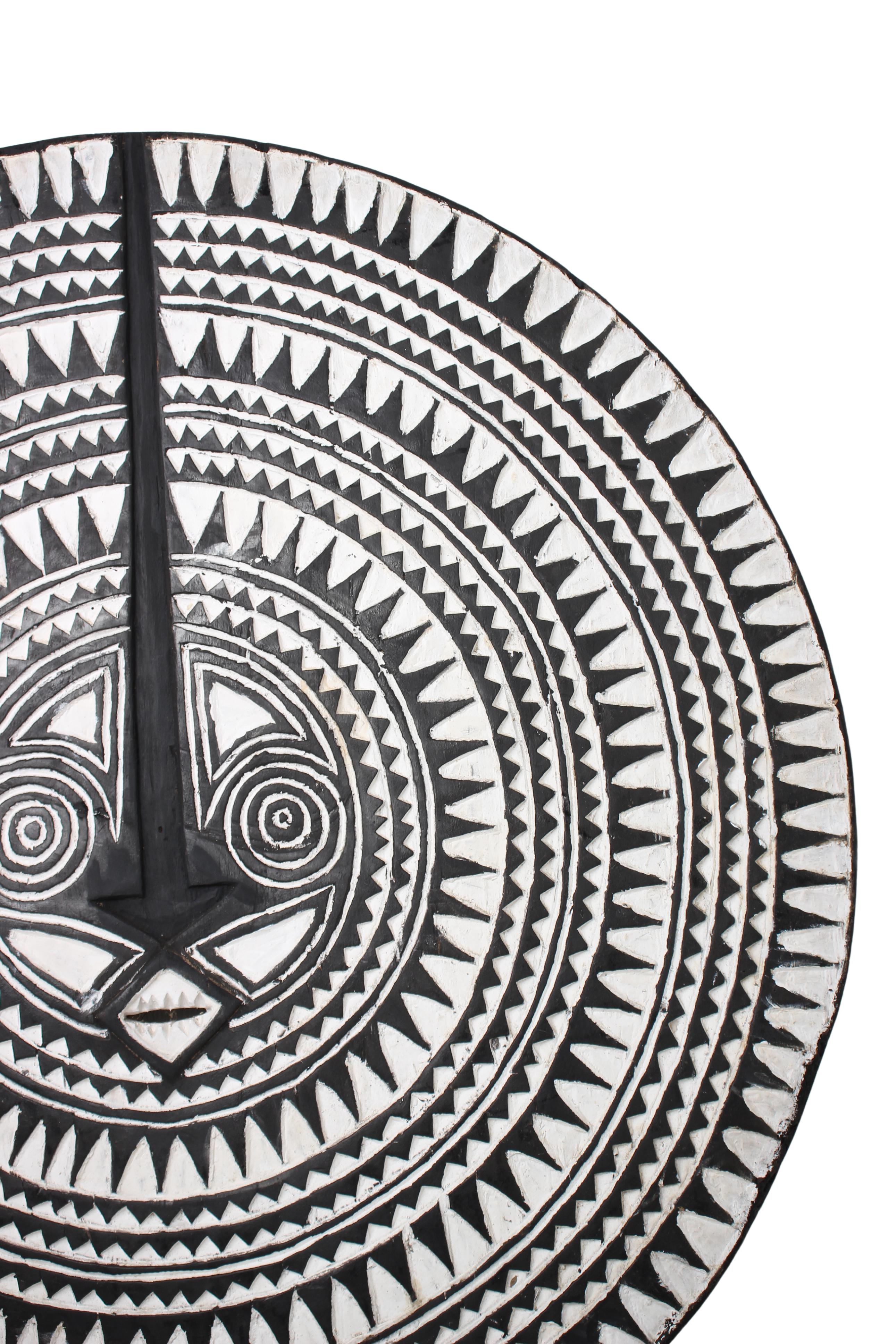 Bobo Tribe Sun Mask ~48" Tall (New 2024) - West African Artifacts