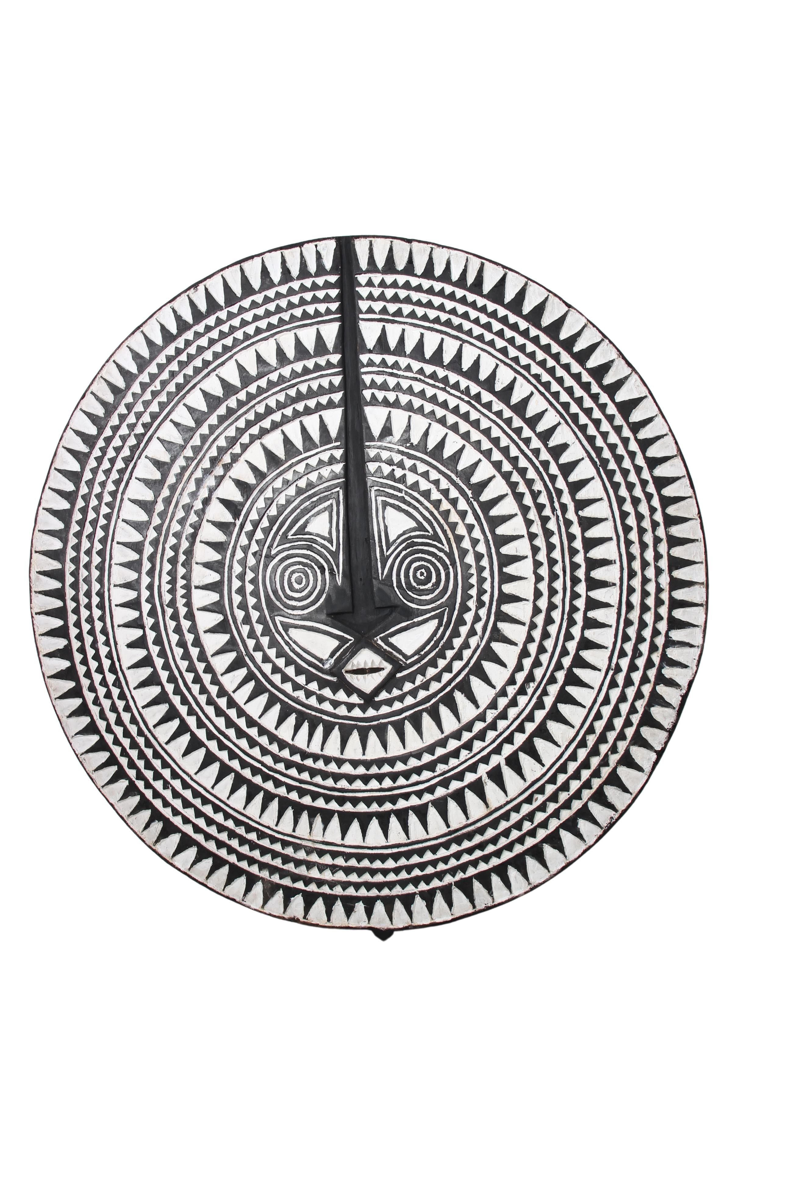 Bobo Tribe Sun Mask ~48" Tall (New 2024) - West African Artifacts