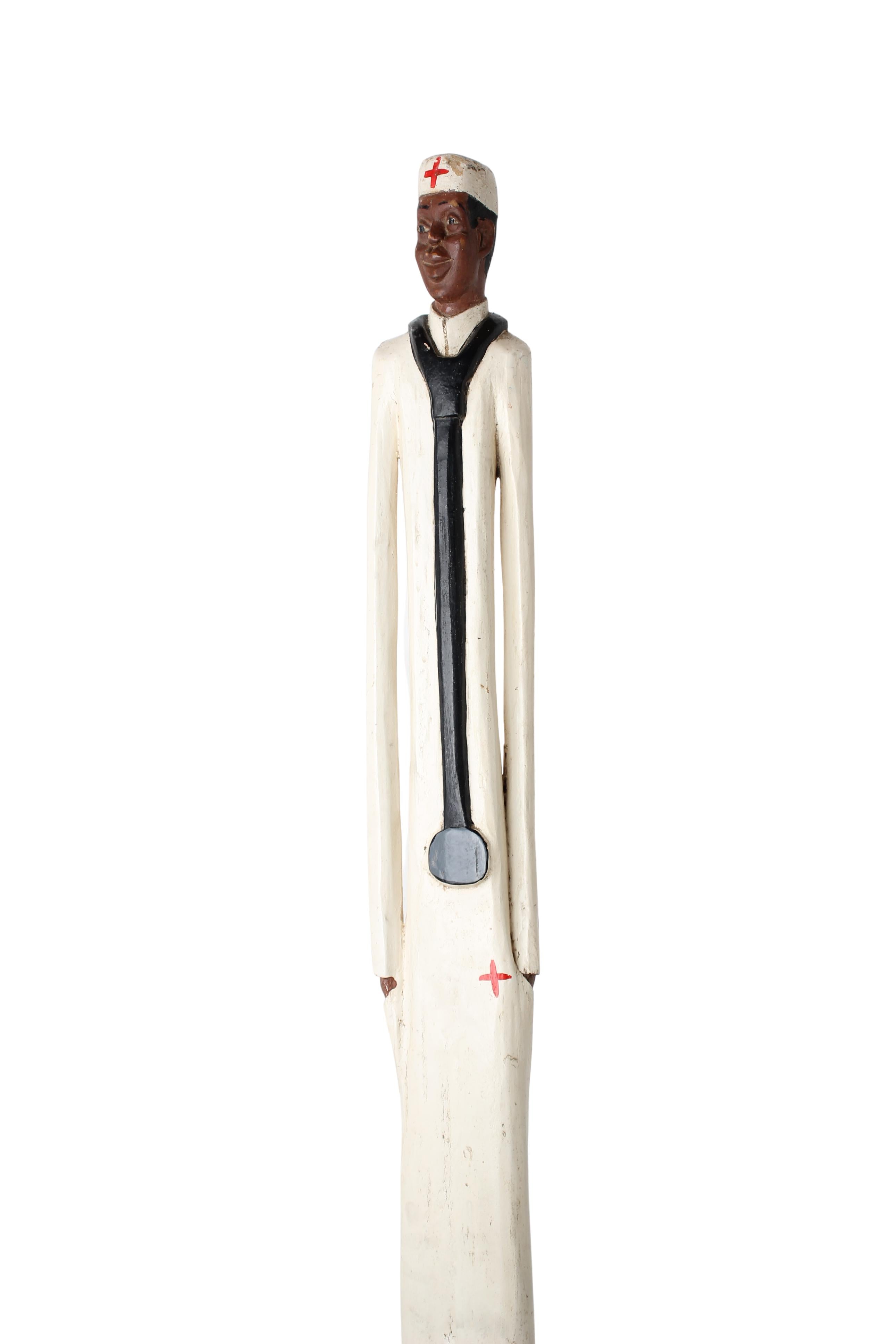 Baule Tribe African Colonial Figures ~81.5" Tall (New 2024)