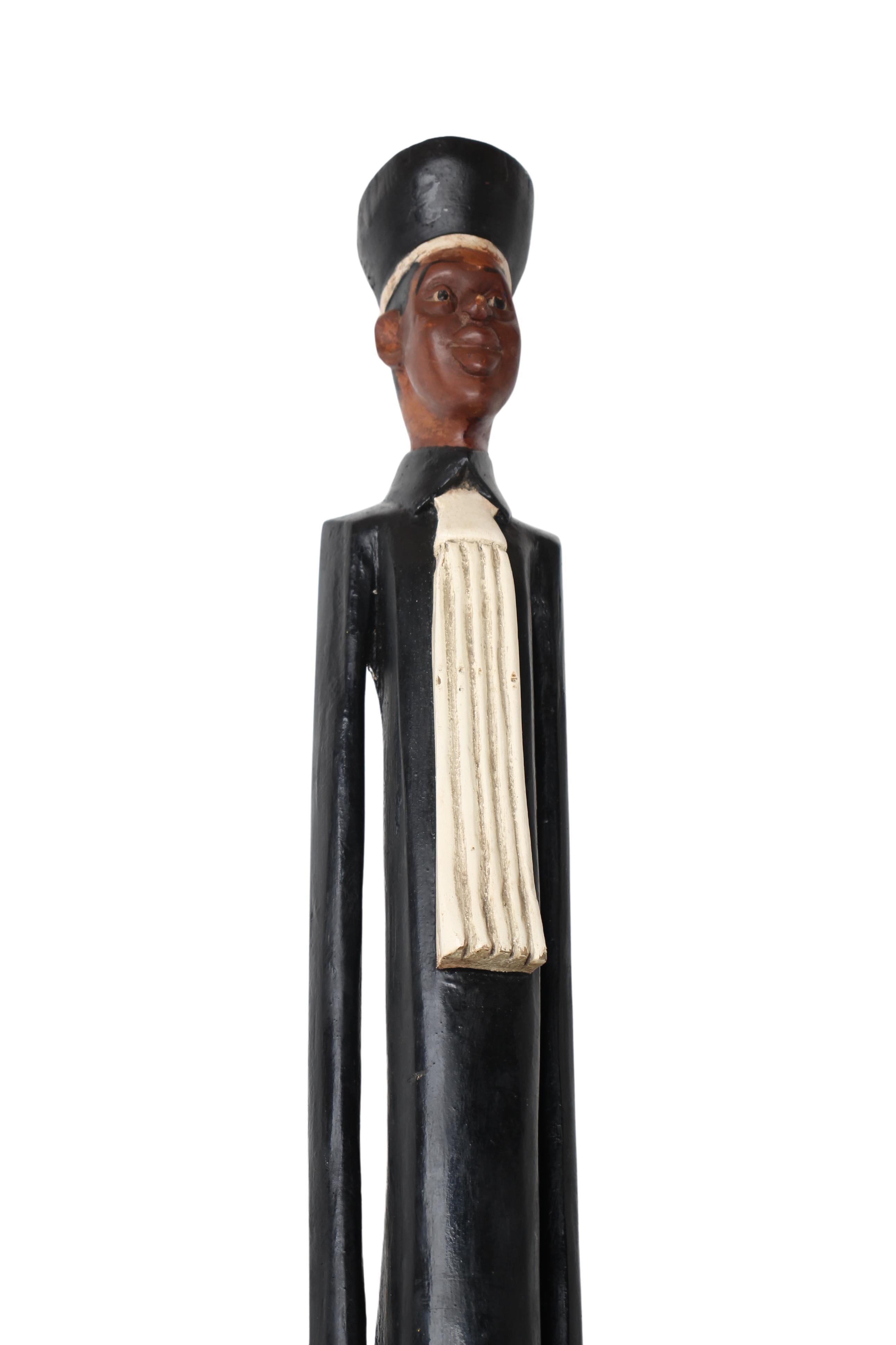 Baule Tribe African Colonial Figures ~80.7" Tall (New 2024) - West African Artifacts