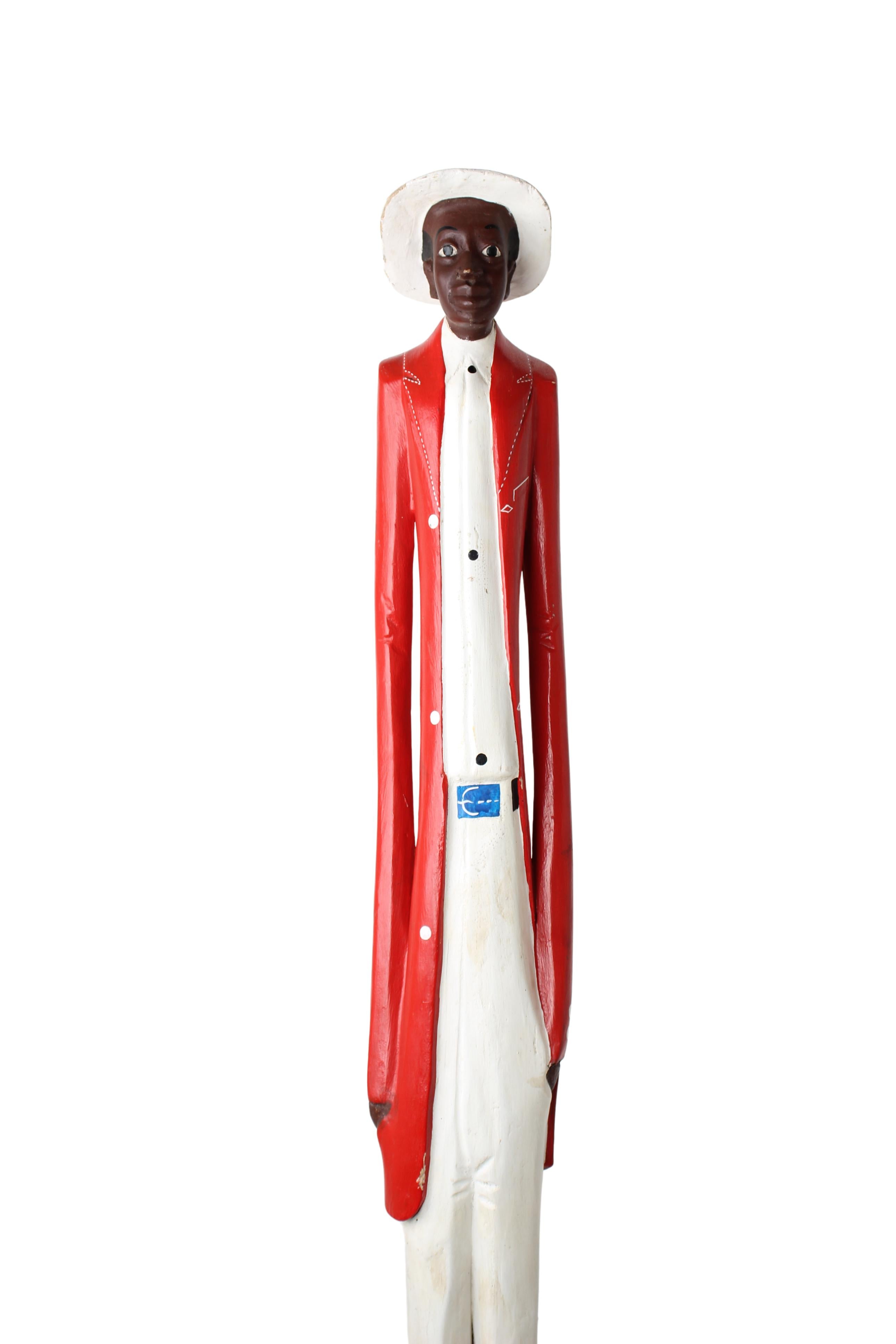 Baule Tribe African Colonial Figures ~78.3" Tall (New 2024)