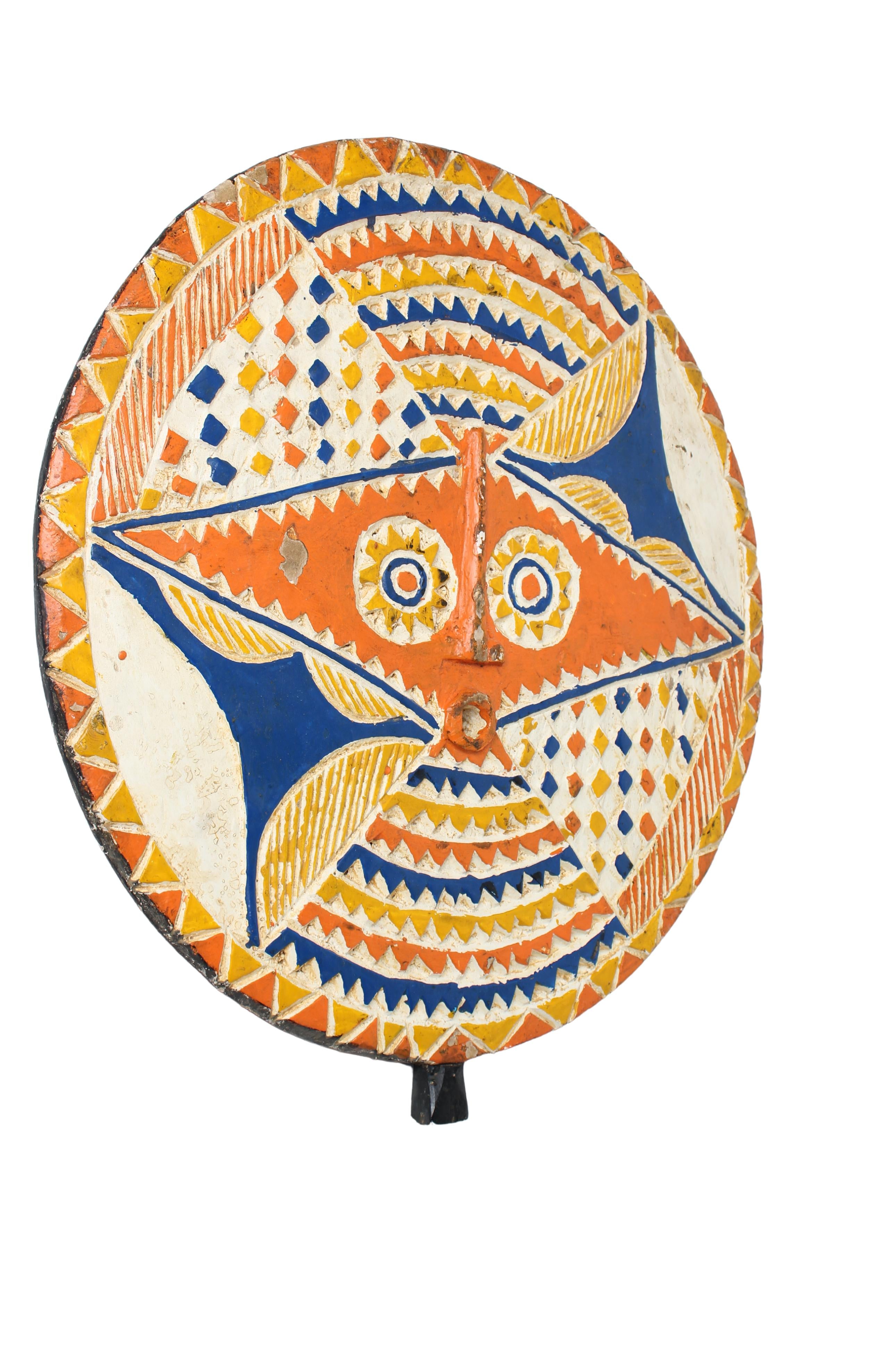 Bobo Tribe Sun Mask ~25.2" Tall (New 2024) - West African Artifacts