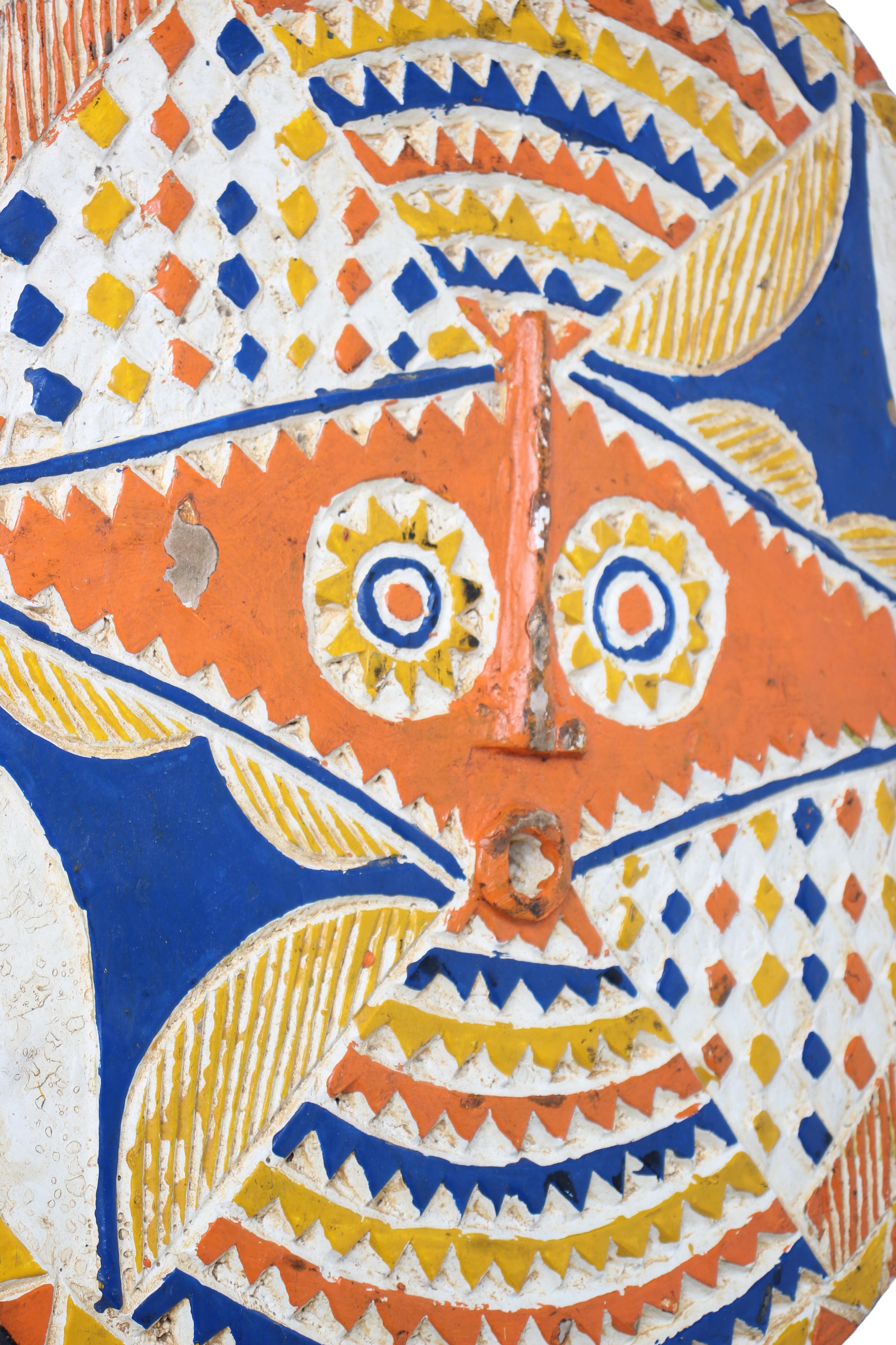 Bobo Tribe Sun Mask ~25.2" Tall (New 2024) - West African Artifacts