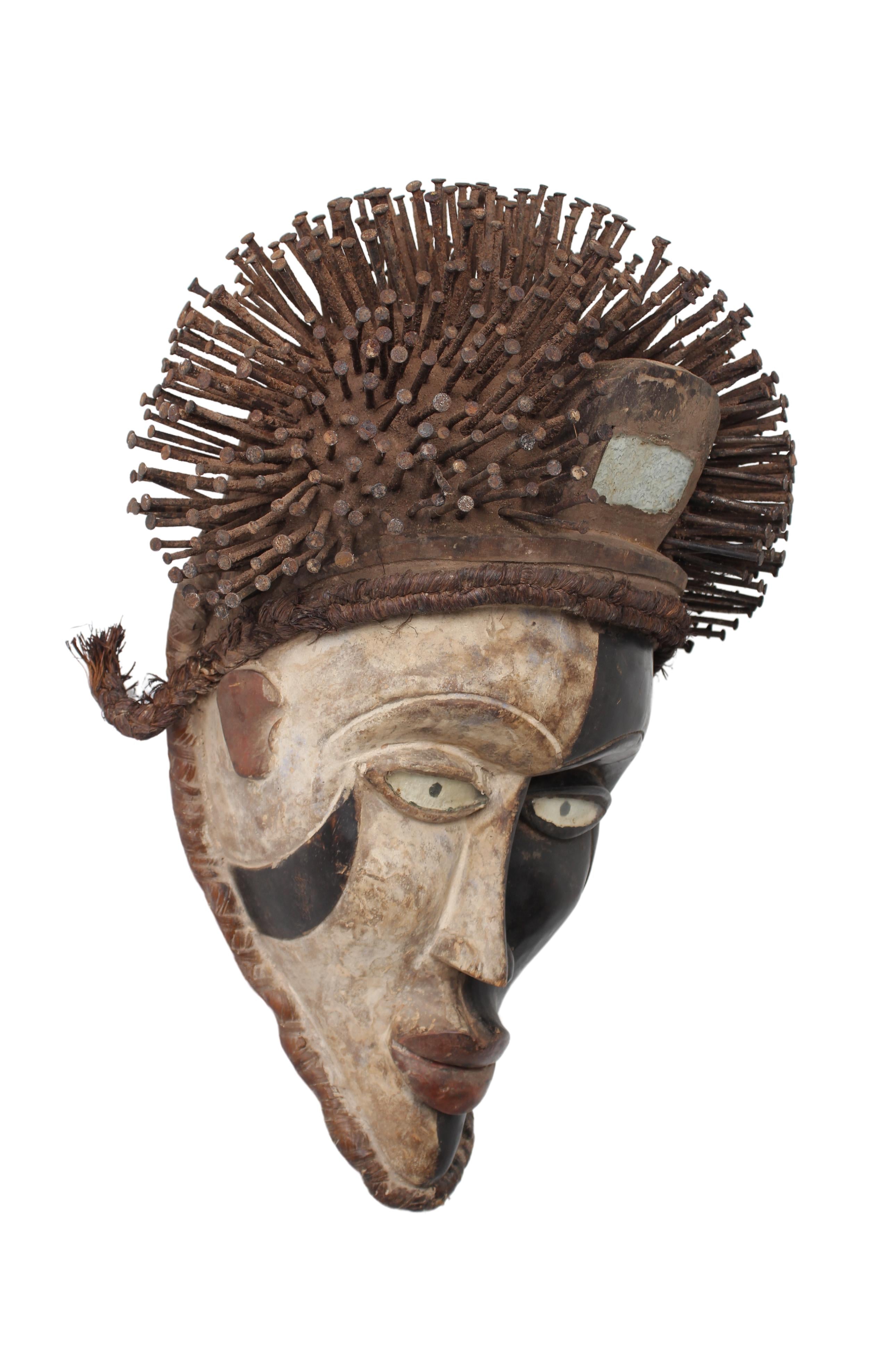 Chokwe Tribe Mask ~22.4" Tall (New 2024) - West African Artifacts