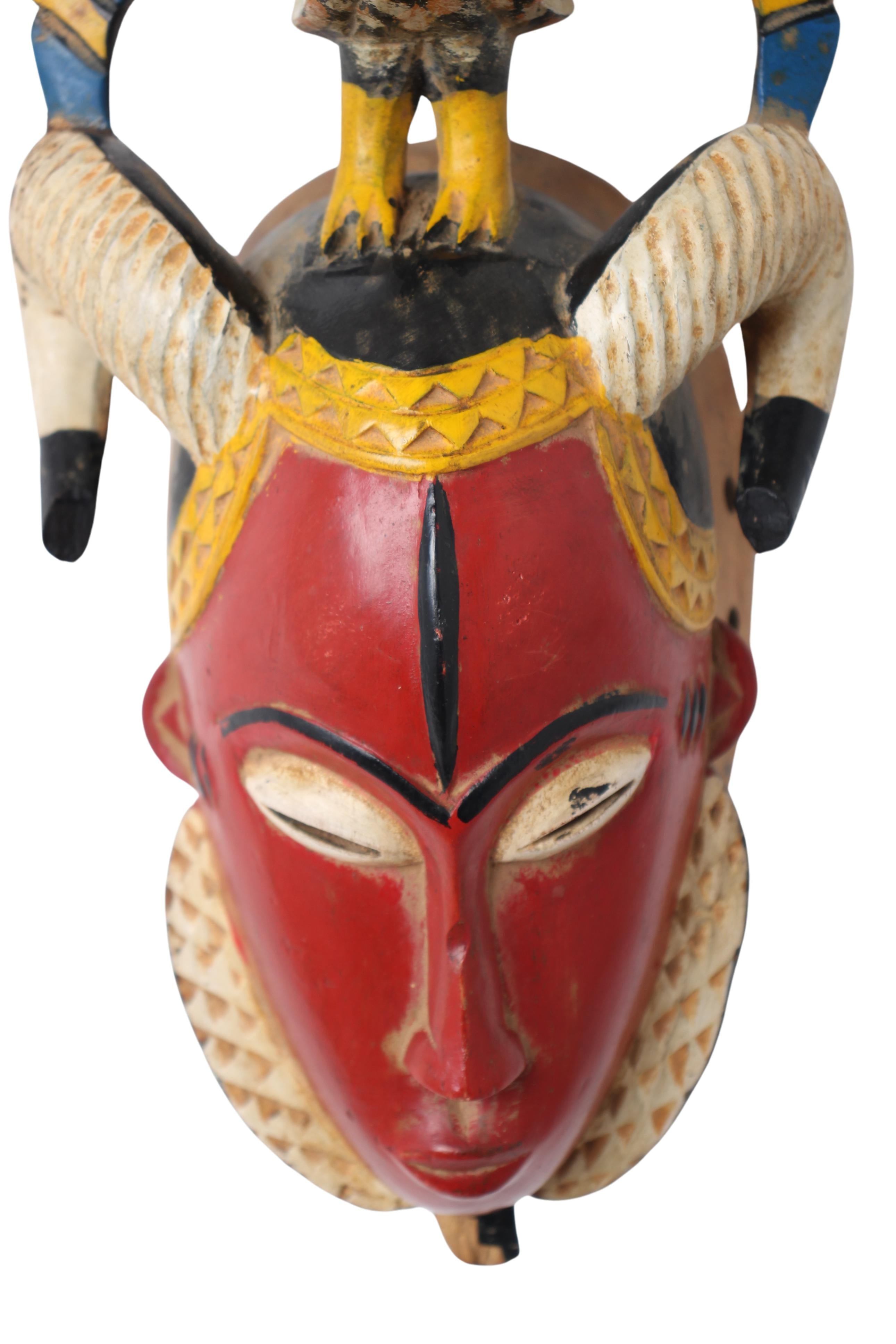Guro Tribe Mask ~13.4" Tall (New 2024)