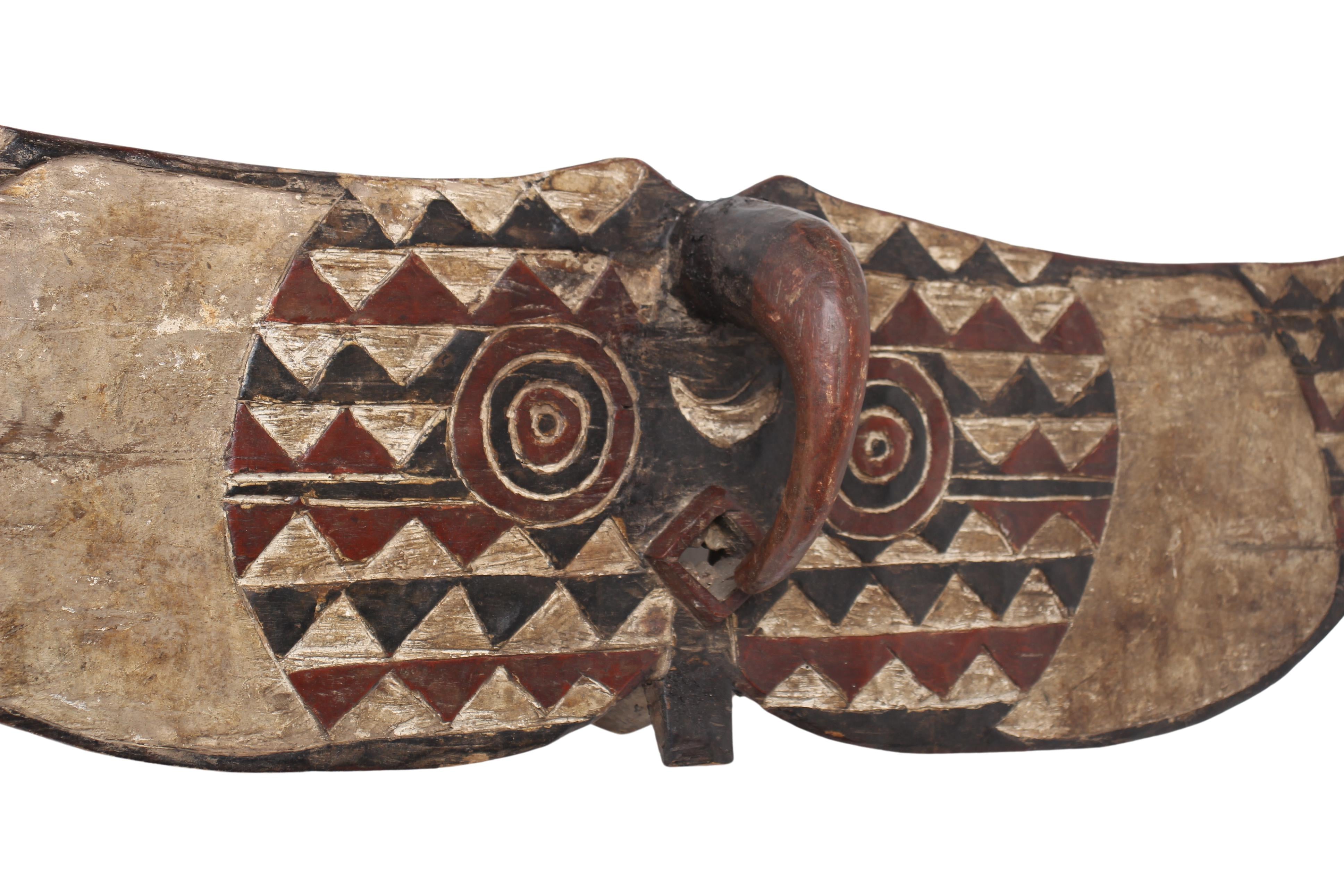 Bwa Tribe Wing Mask ~11.8" Tall (New 2024) - West African Artifacts