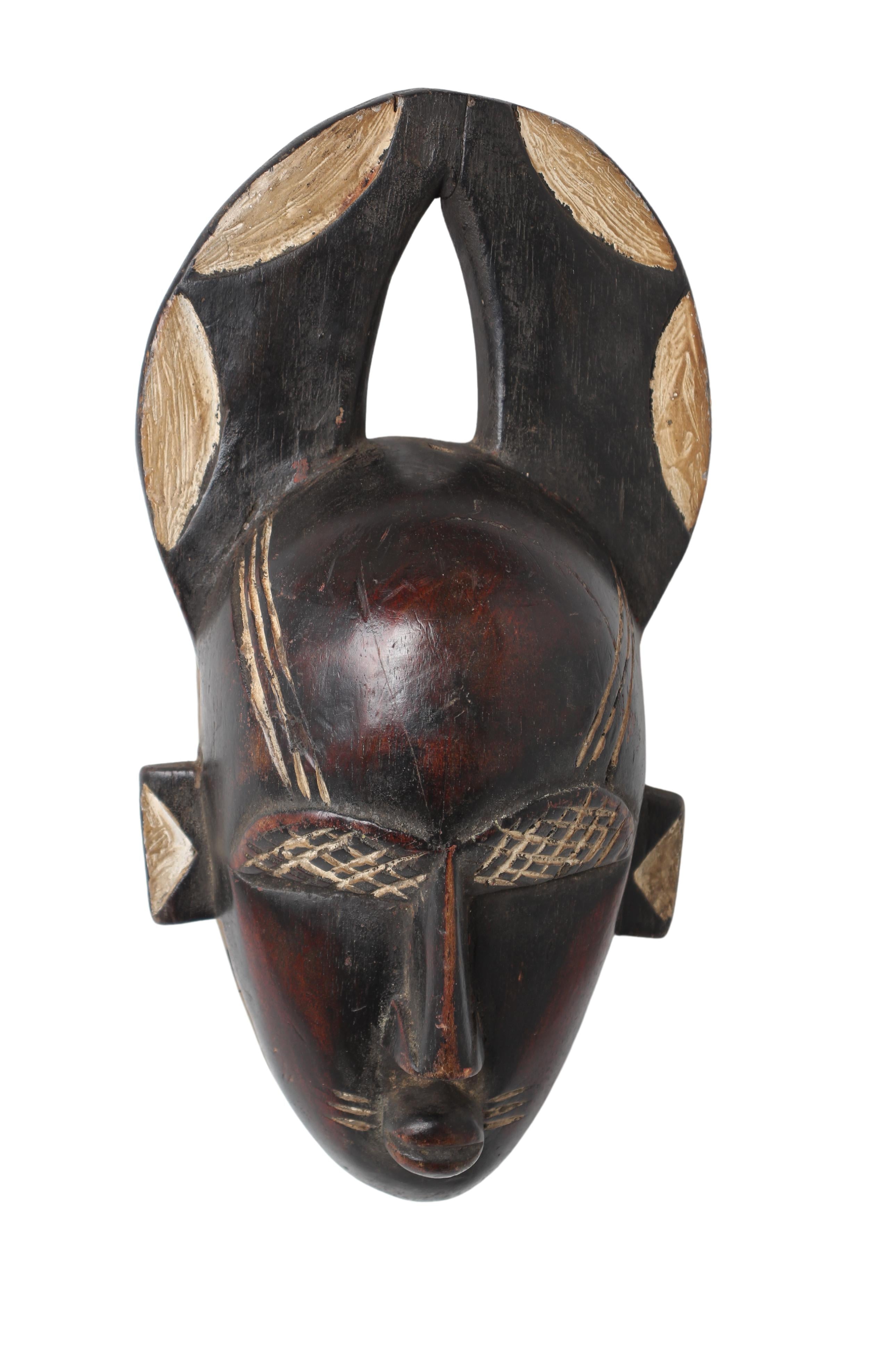 Baule Tribe Mask ~13.8" Tall (New 2024)