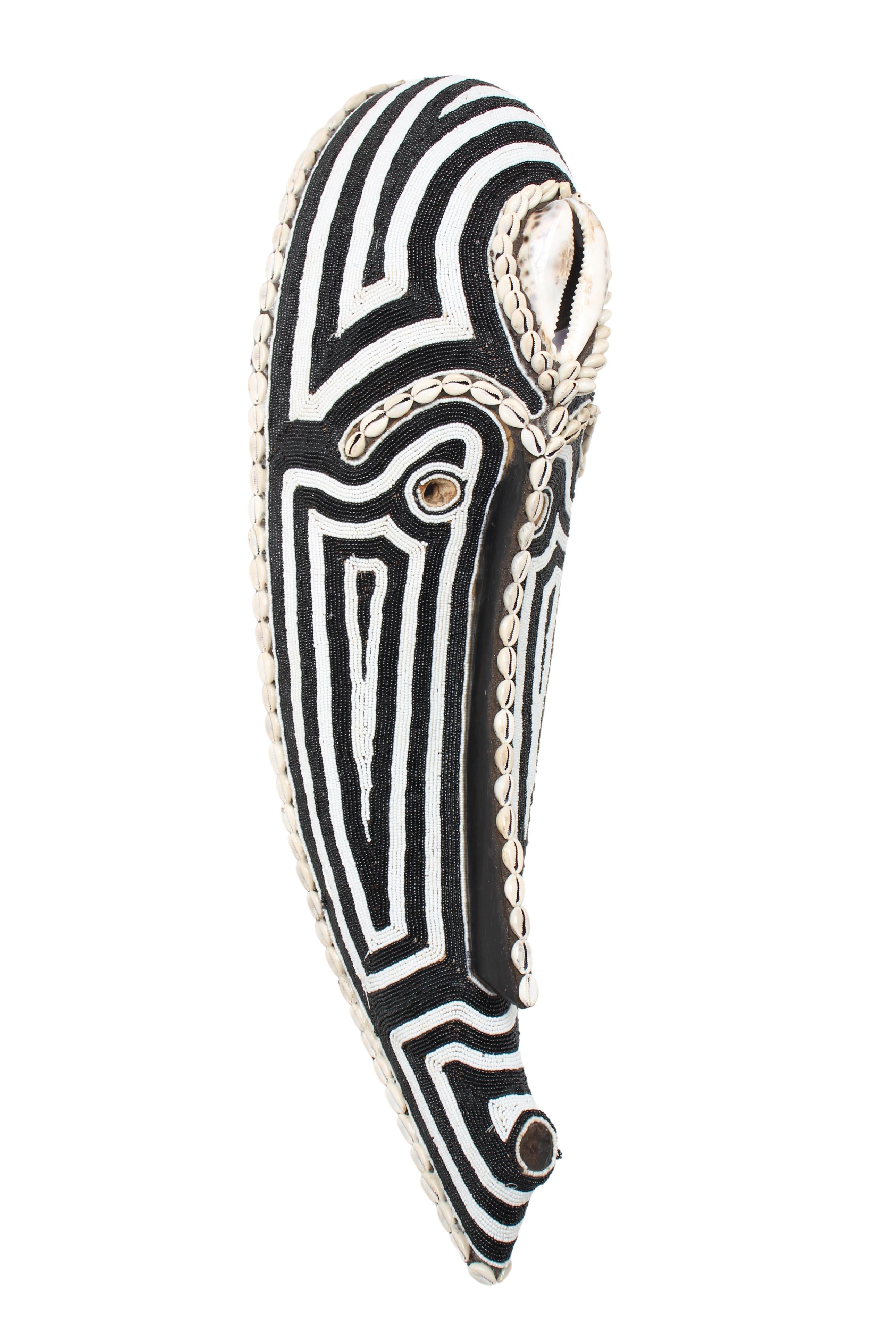 Fang Tribe Beaded Mask ~27.6" Tall (New 2024) - West African Artifacts