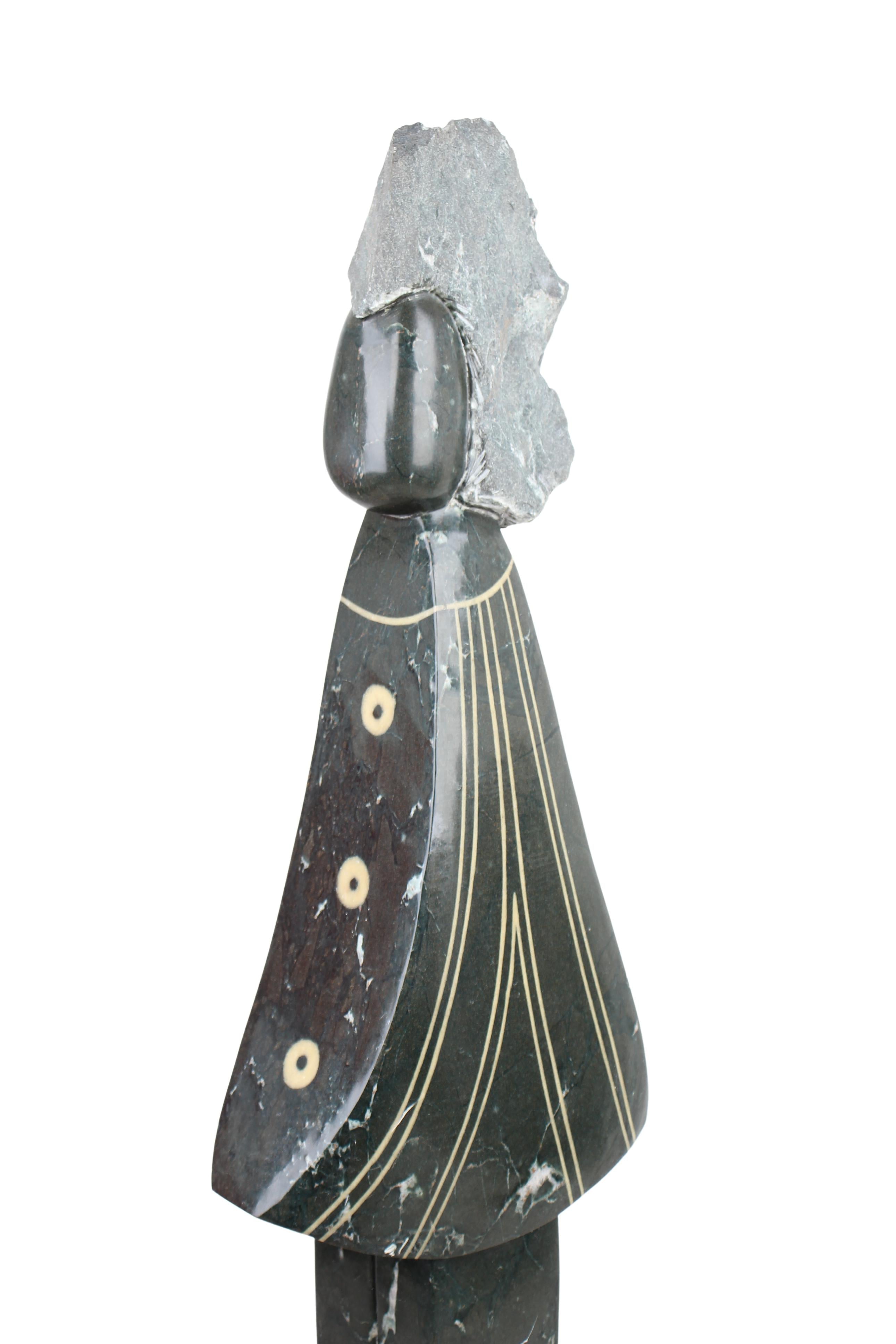 Shona Tribe Springstone Angel Sculpture ~43.7" Tall (New 2024)