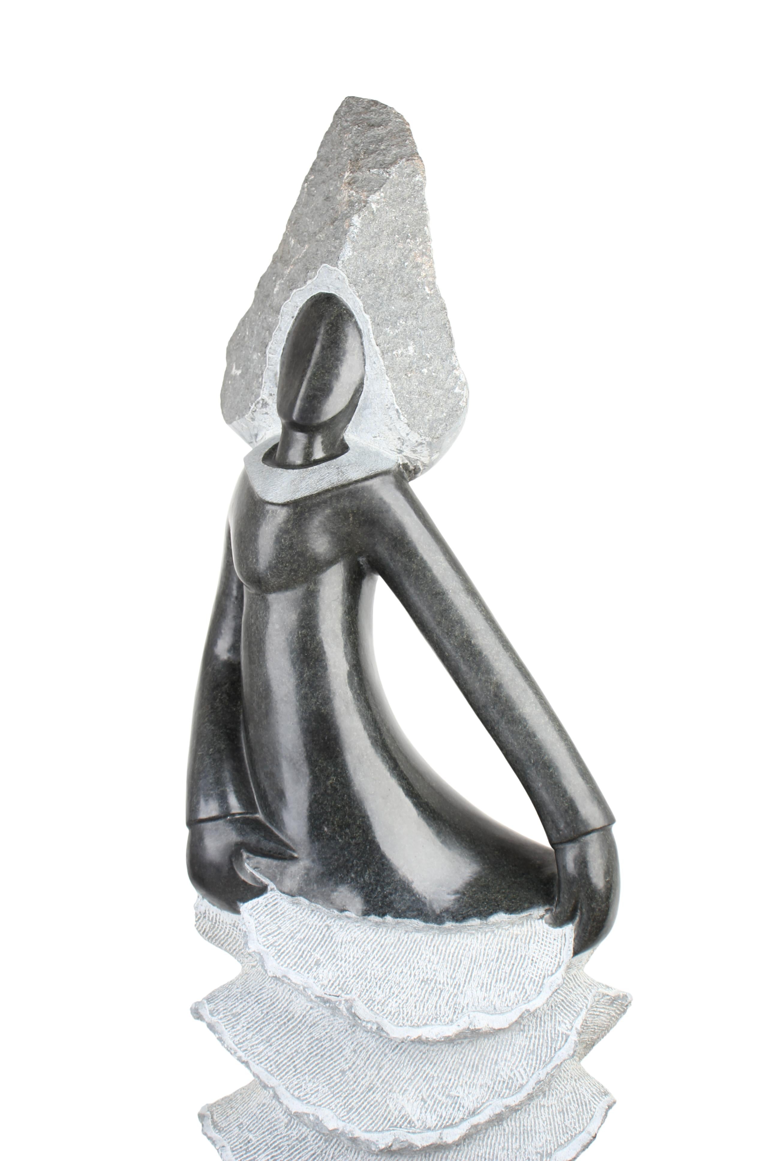 Shona Tribe Springstone Angel Sculpture ~58.7" Tall (New 2024)