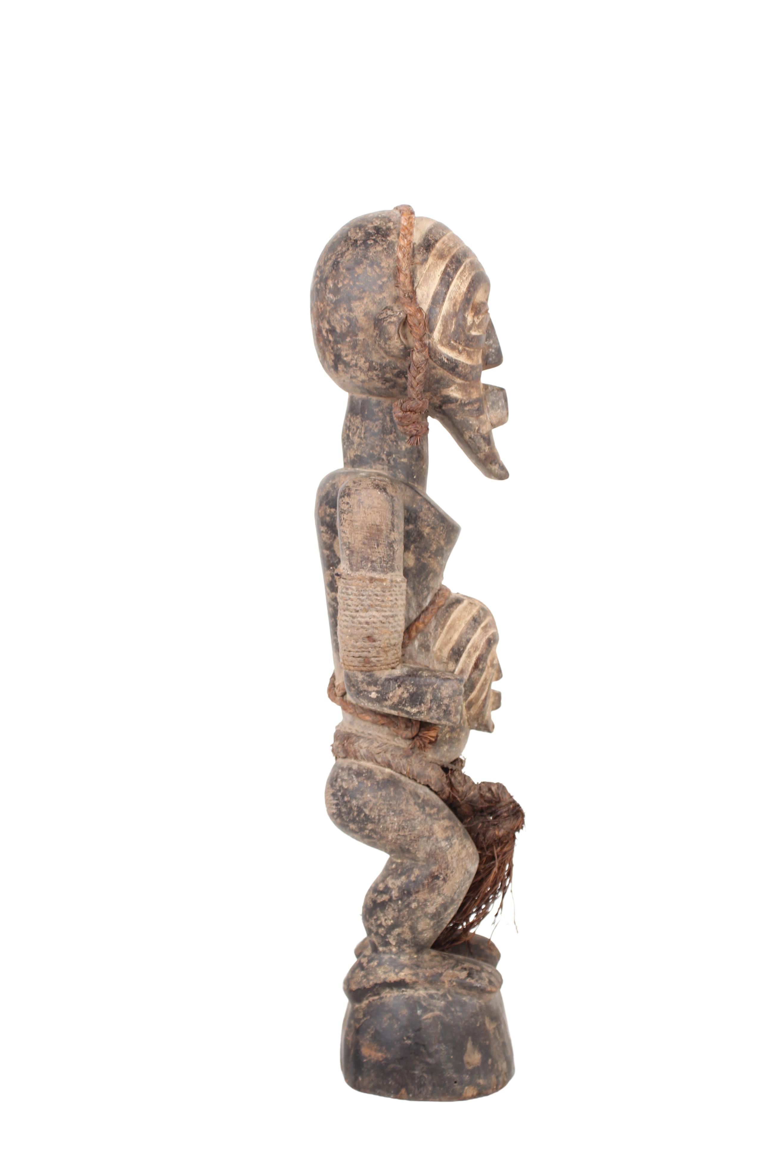 Basongye/Songye Tribe Fetish Statue ~26" Tall (New 2024) - West African Artifacts