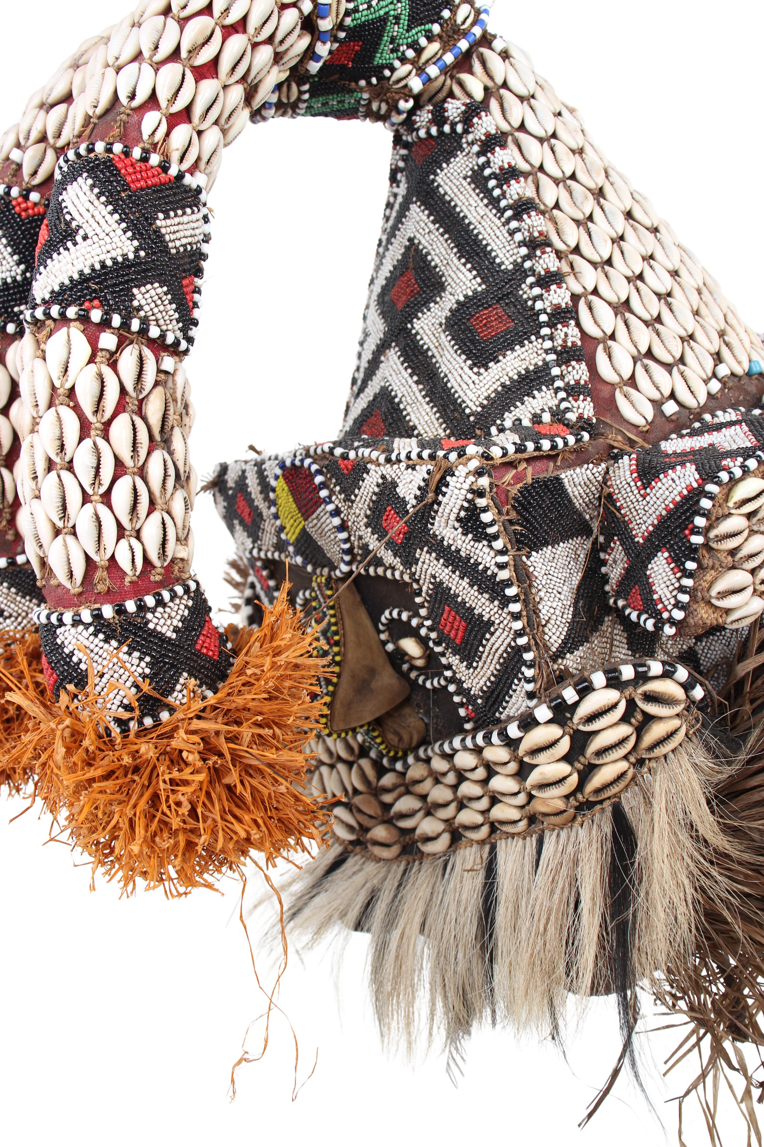 Kuba/Bakuba Tribe Mask ~21.7" Tall (New 2024) - West African Artifacts